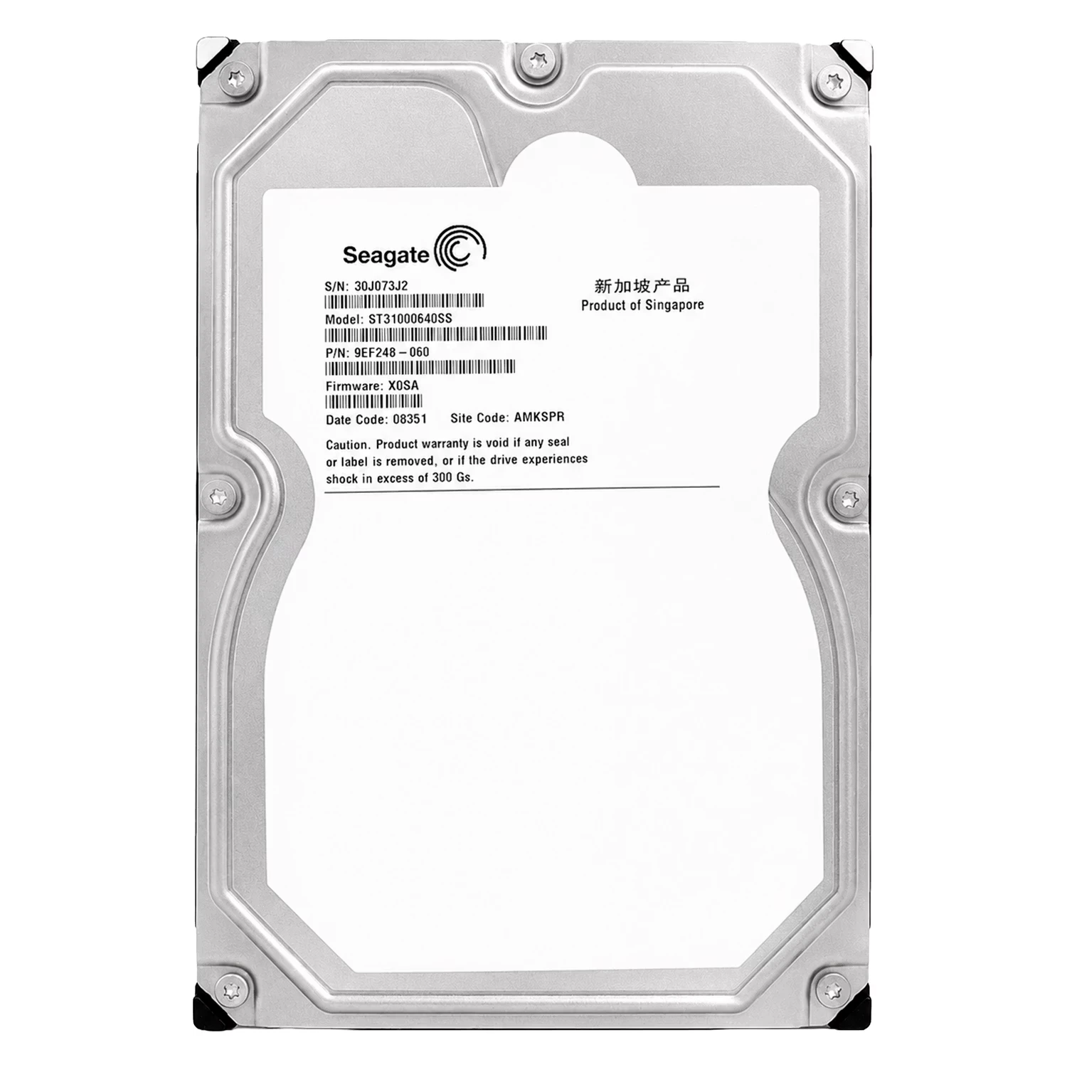 HD Seagate Barracuda ES Pull 1TB 3.5" SATA 3 7200RPM - ST31000640SS