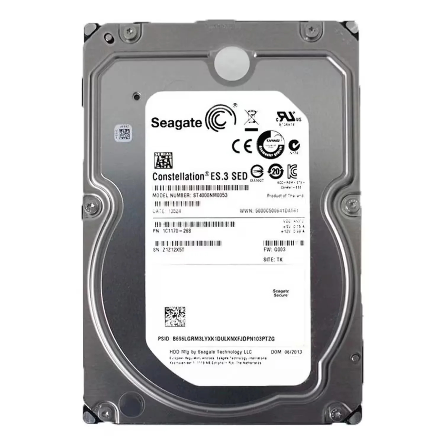 HD Seagate Constellation Pull 4TB 3.5" SATA 3 7200RPM - ST4000NM0053