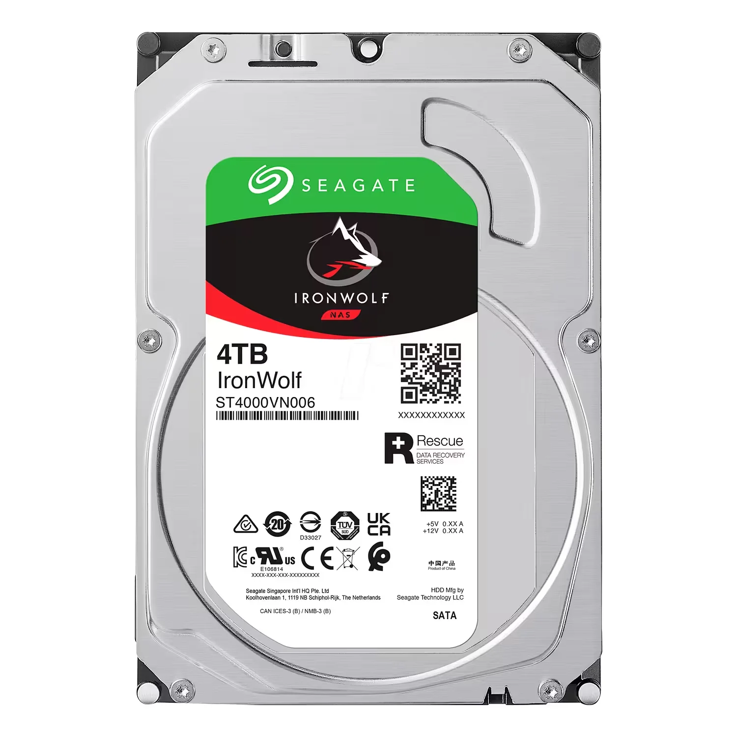 HD Seagate Ironwolf NAS 4TB SATA 3 5400RPM - ST4000VN006