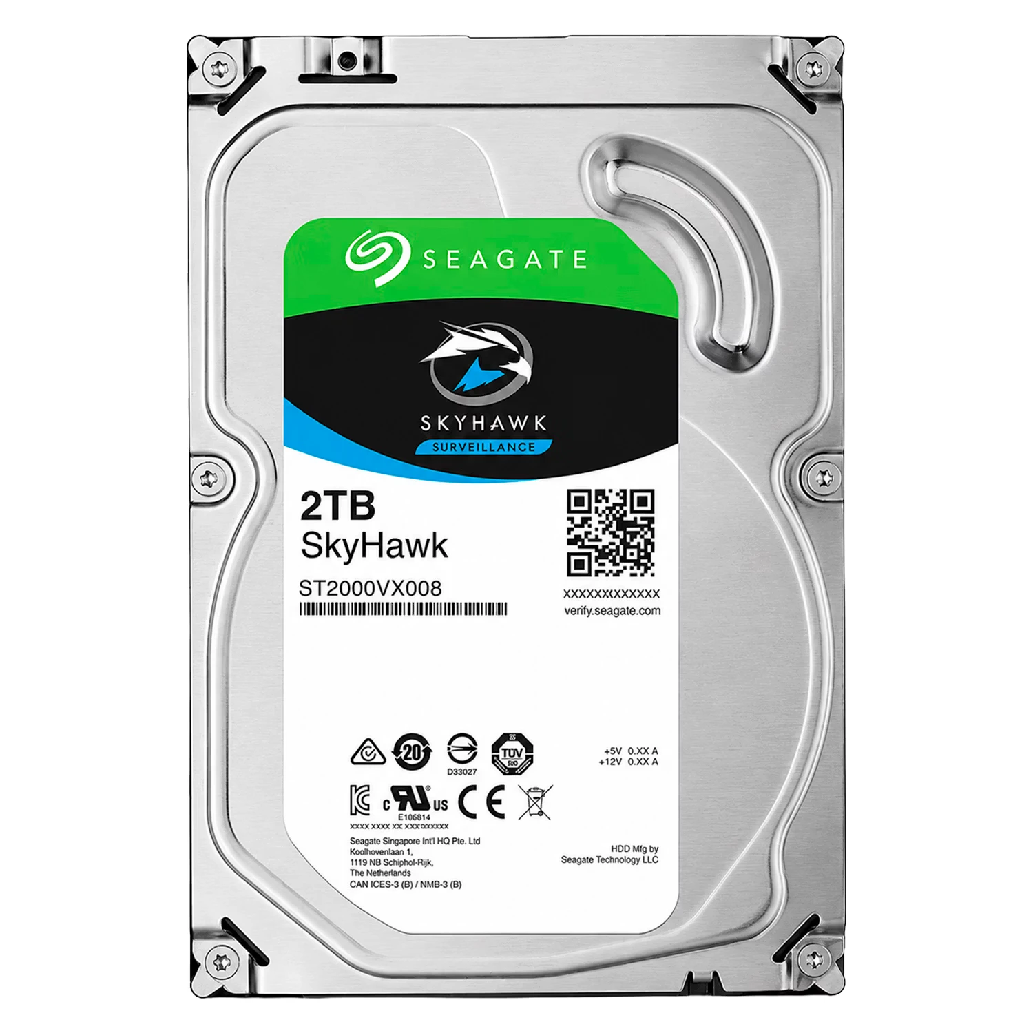 HD Seagate SkyHawk  Pull 2TB 3.5" SATA 3 5900RPM - ST2000VX008
