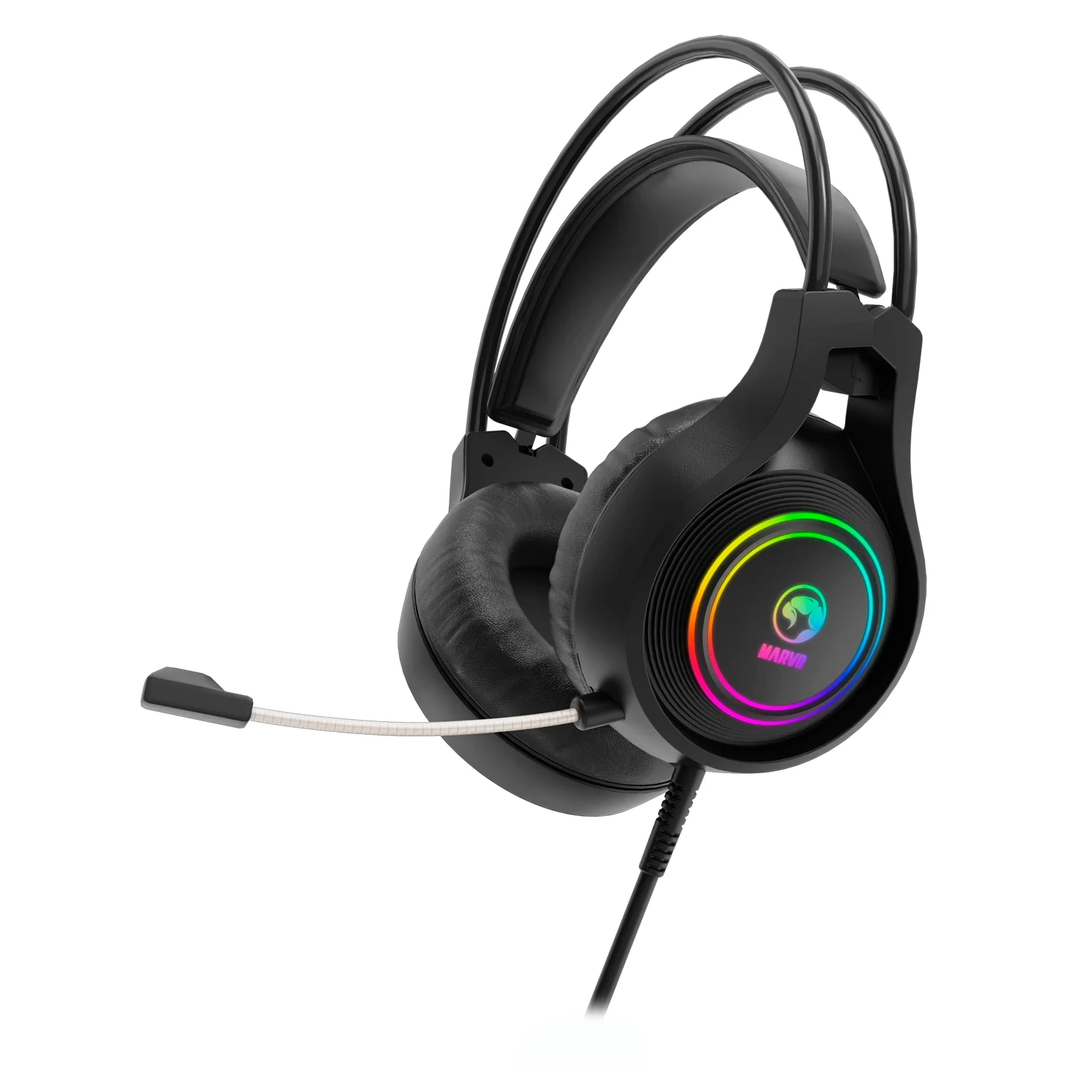 Headset Gamer Marvo Tactic HG8921 RGB USB - Preto