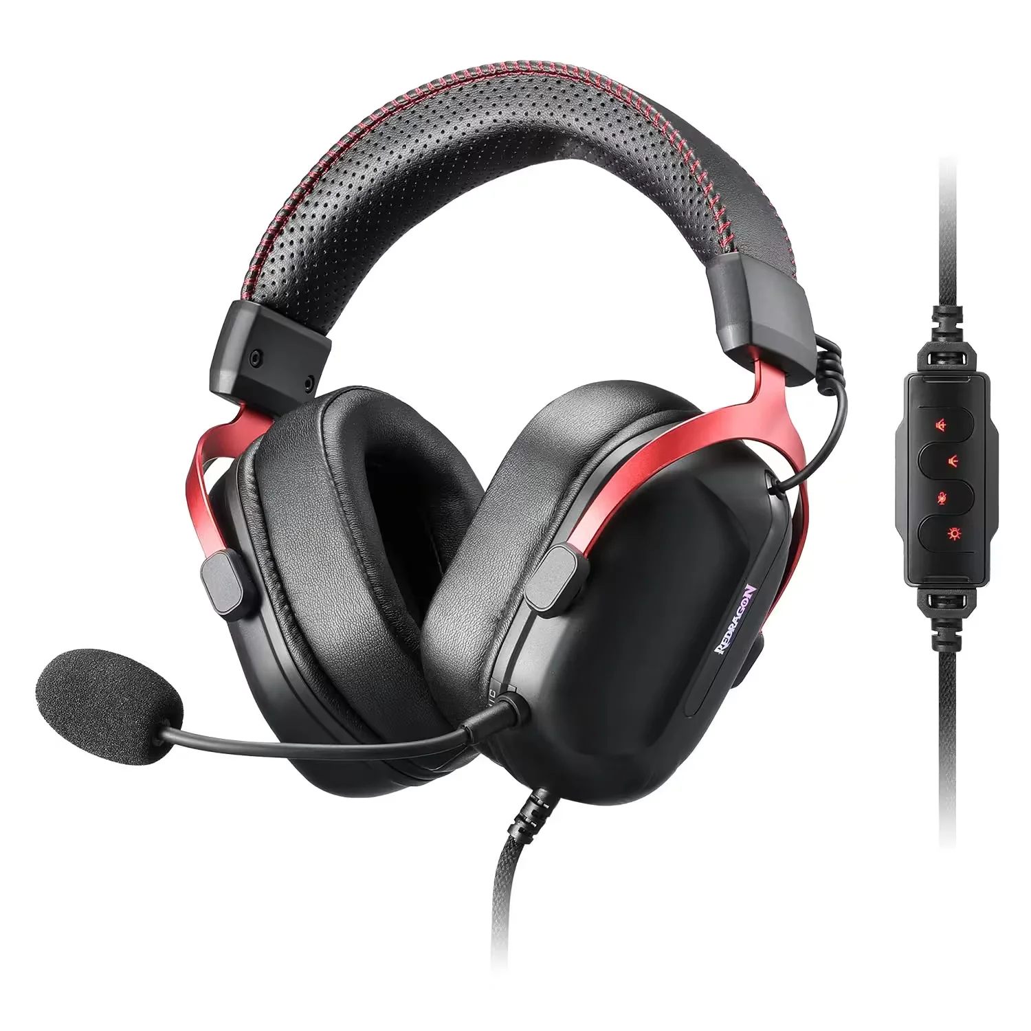 Headset Gamer Redragon CYBILL H312 RGB USB - Preto