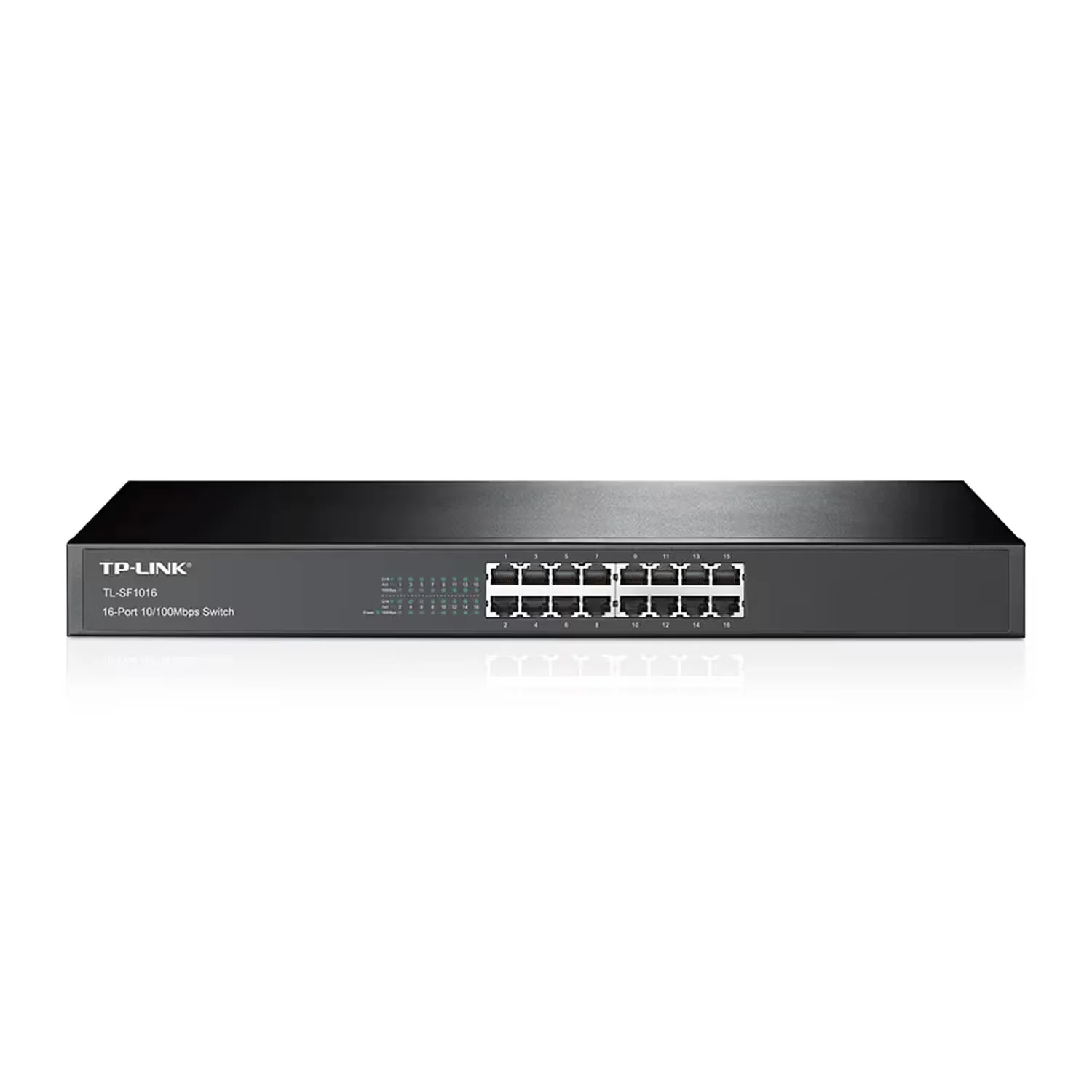 Hub Switch TP-Link TL-SF1016 16 Portas 100Mbps - Preto