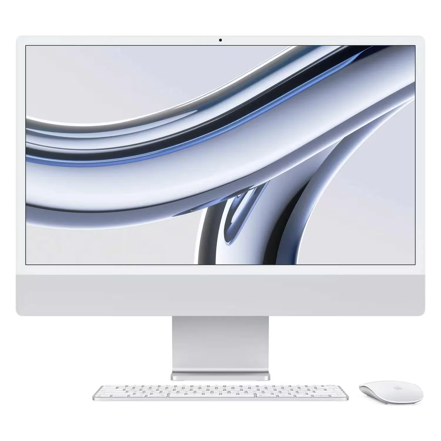 iMac Apple MQRK3LL/A M3 8GB 512GB SSD Tela 24" 4.5K - Prata