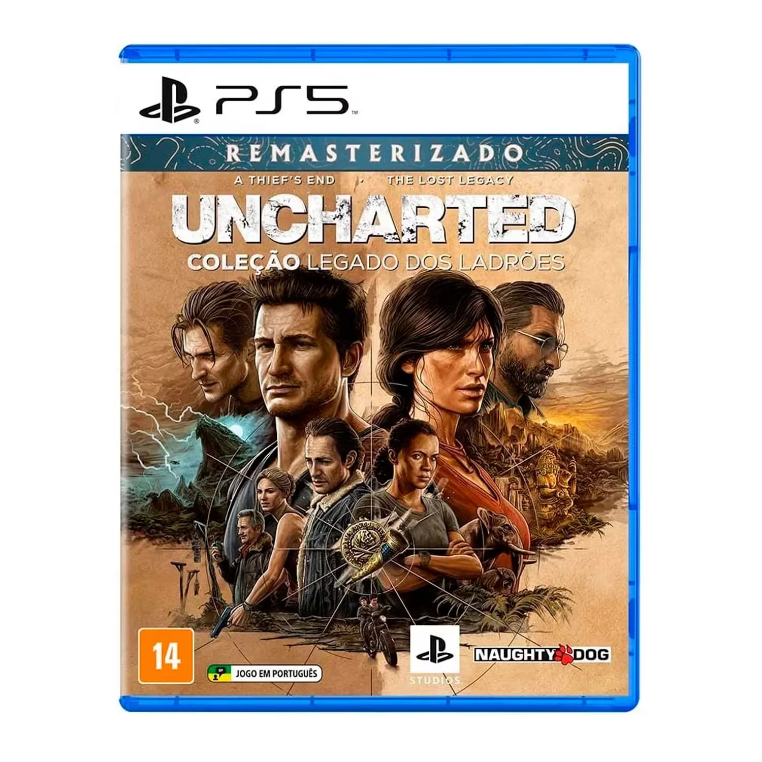Jogo Uncharted: Legacy of Thieves Collection para PS5 (Remastered)