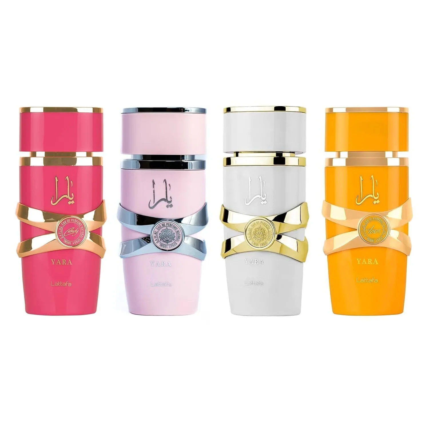 Kit de Perfume Lattafa My Yara Collection Eau de Parfum Feminino 25ml - (4 peças)
