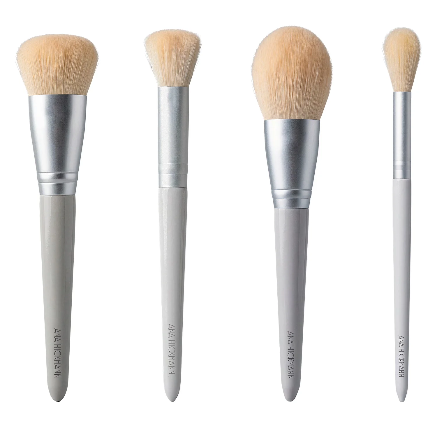 Kit de Pincéis para Pele Ana Hickmann Fabulous Skin AH043 - 4 Unidades