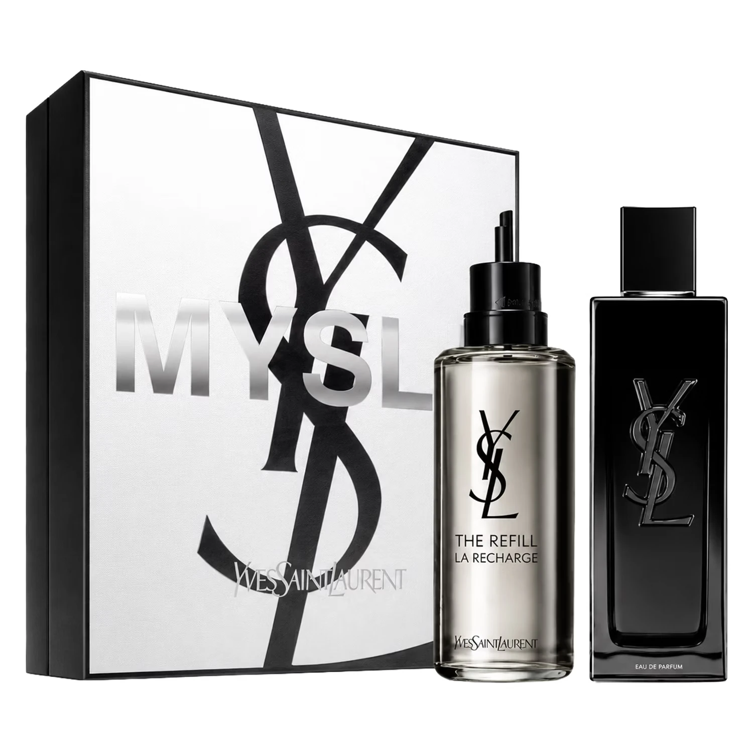 Kit Perfume Yves Saint Laurent MYSLF Travel Exclusive Eau de Parfum Masculino 60ml + Refil 150ml