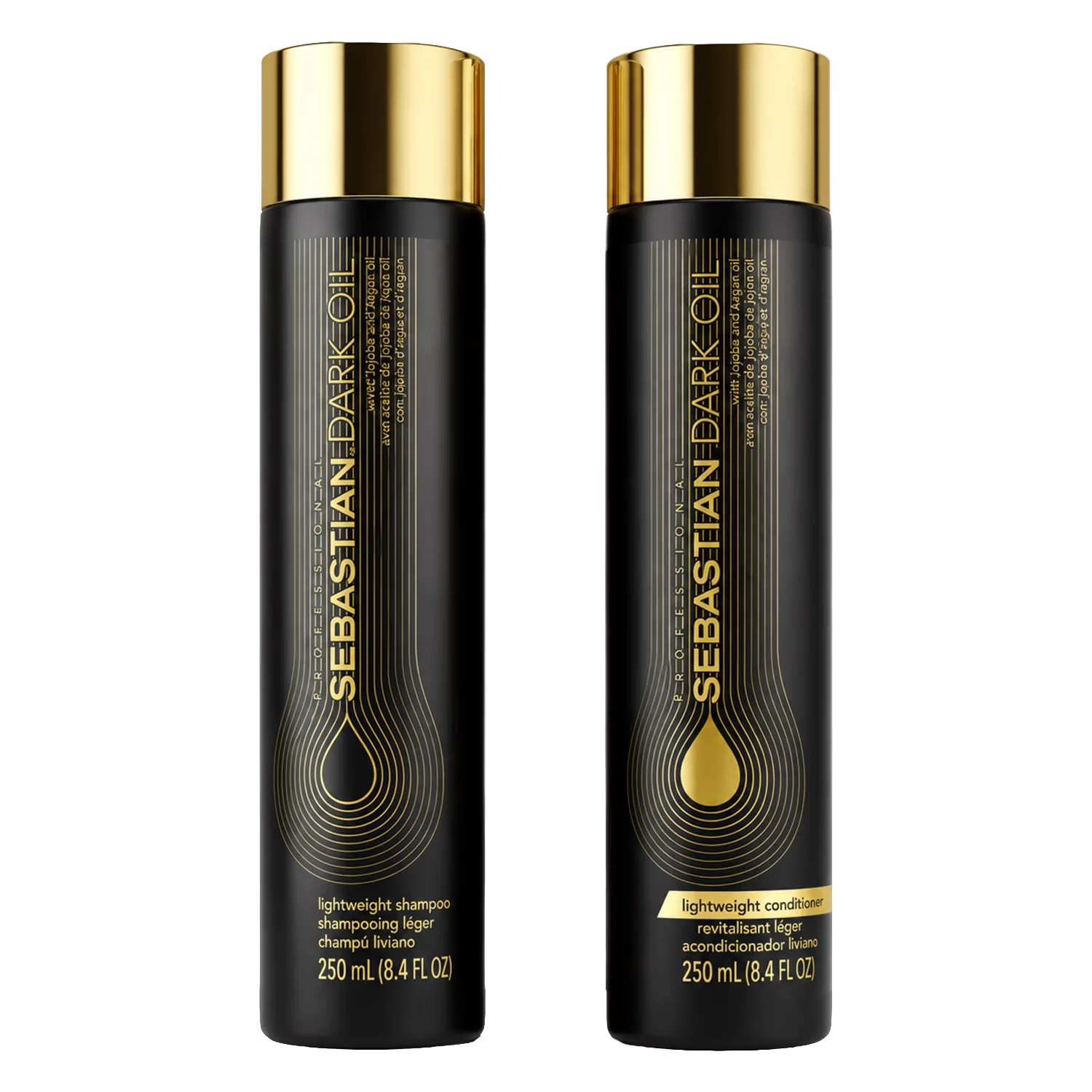 Kit Shampoo e Condicionador Sebastian Dark Oil