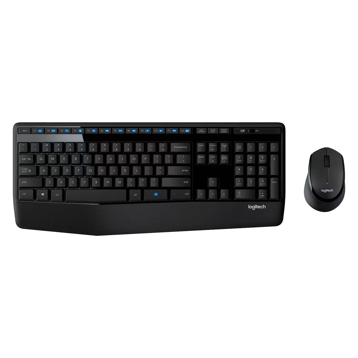 Kit Teclado e Mouse Logitech MK345 920-007820 Sem Fio Espanhol - Preto