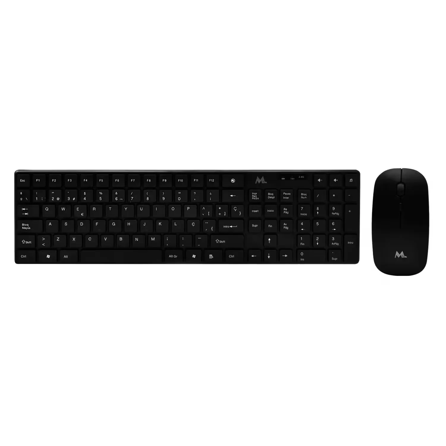 Kit Teclado e Mouse MTEK KM-5197B  sem Fio - Preto