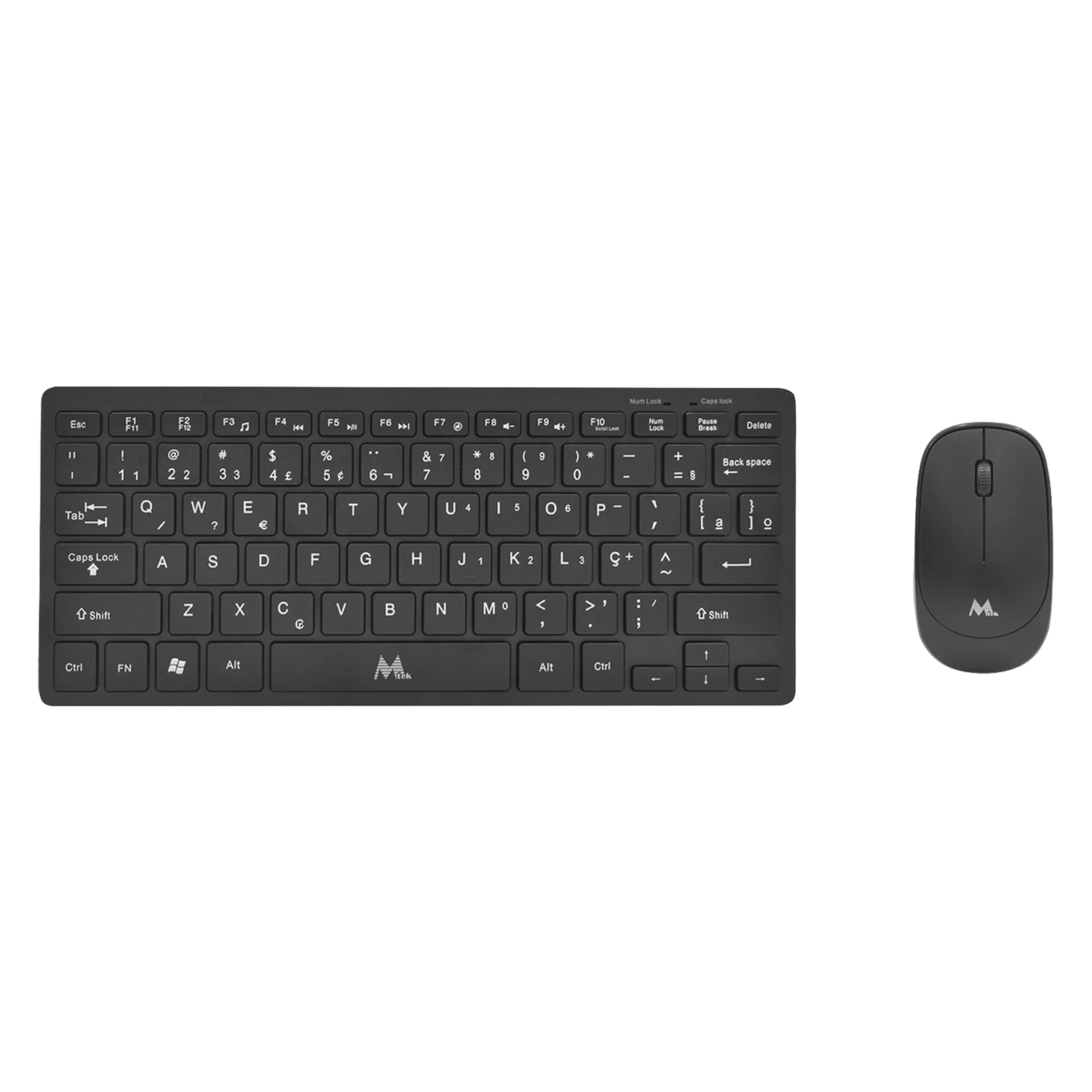 Kit Teclado e Mouse Mtek KM-5276B-PT Sem Fio Português - Preto