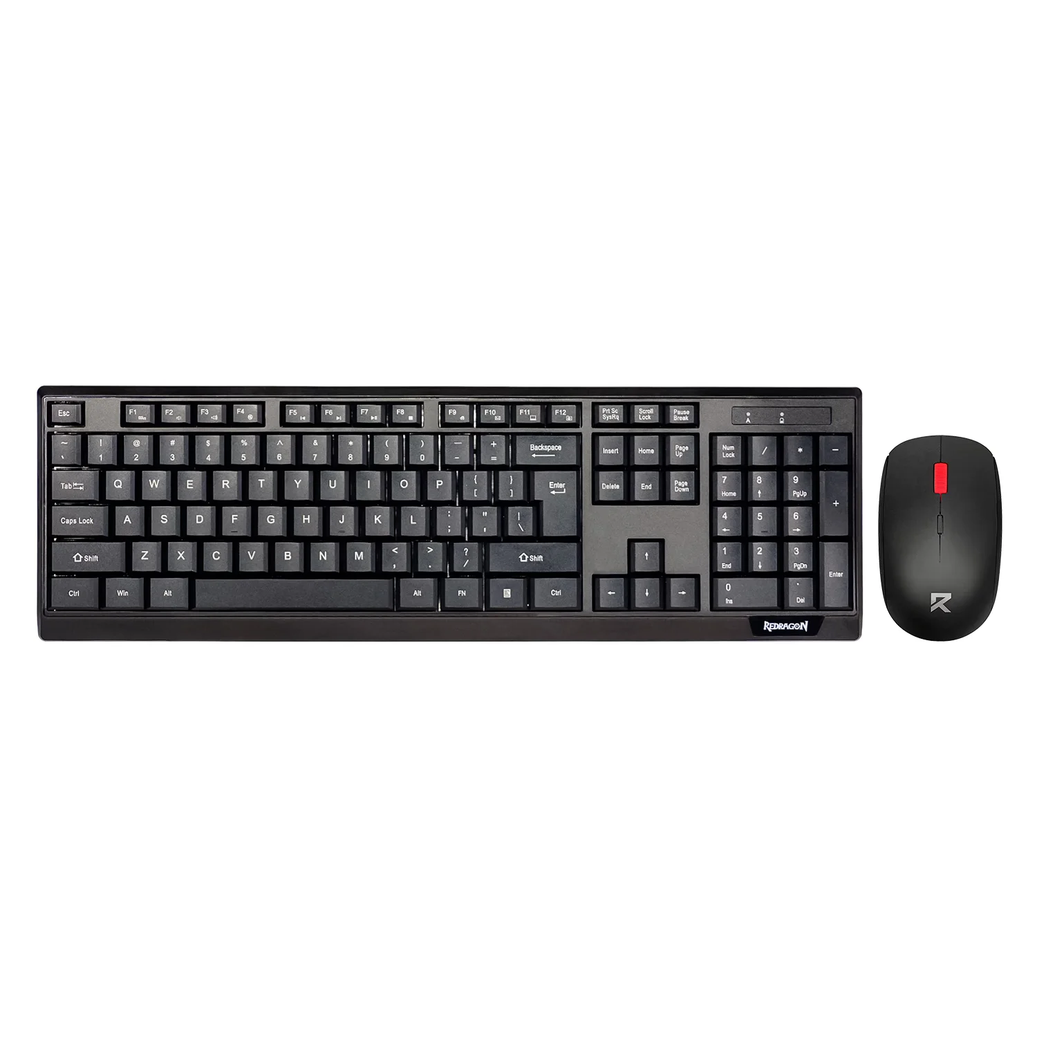 Kit Teclado e Mouse Redragon BS 8343 Sem Fio USB - Preto