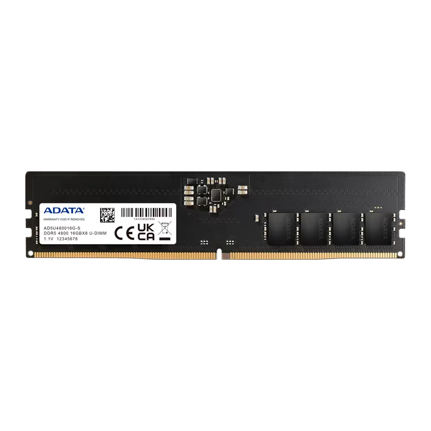 Memória RAM Adata 16GB DDR5 4800MHz - AD5U480016G-S