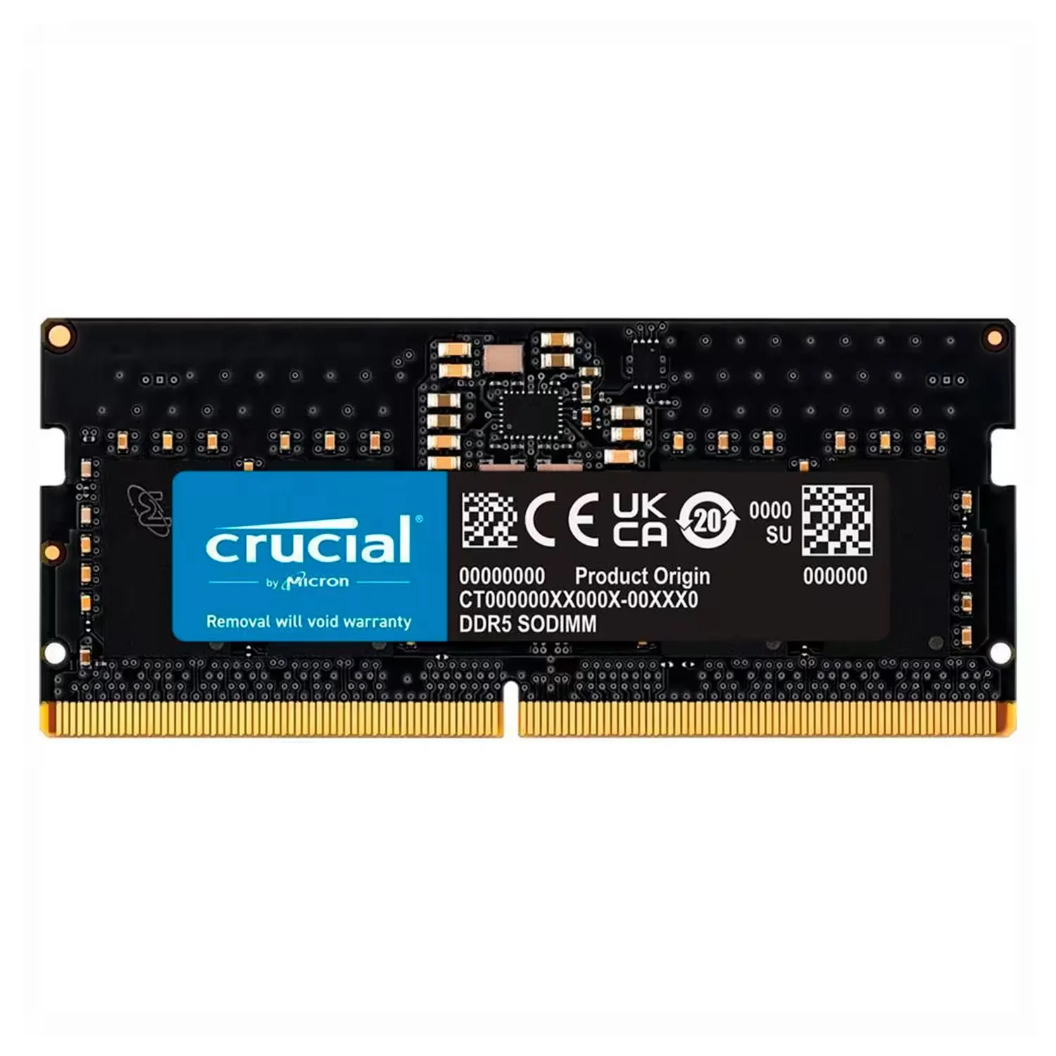 Memória RAM Crucial 8GB DDR5 4800MT/s para Notebook - CT8G48C40S5