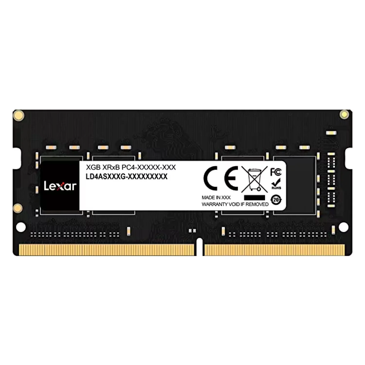 Memória RAM Lexar 8GB DDR4 3200MT/s para Notebook - LD4AS008G-B3200GSST