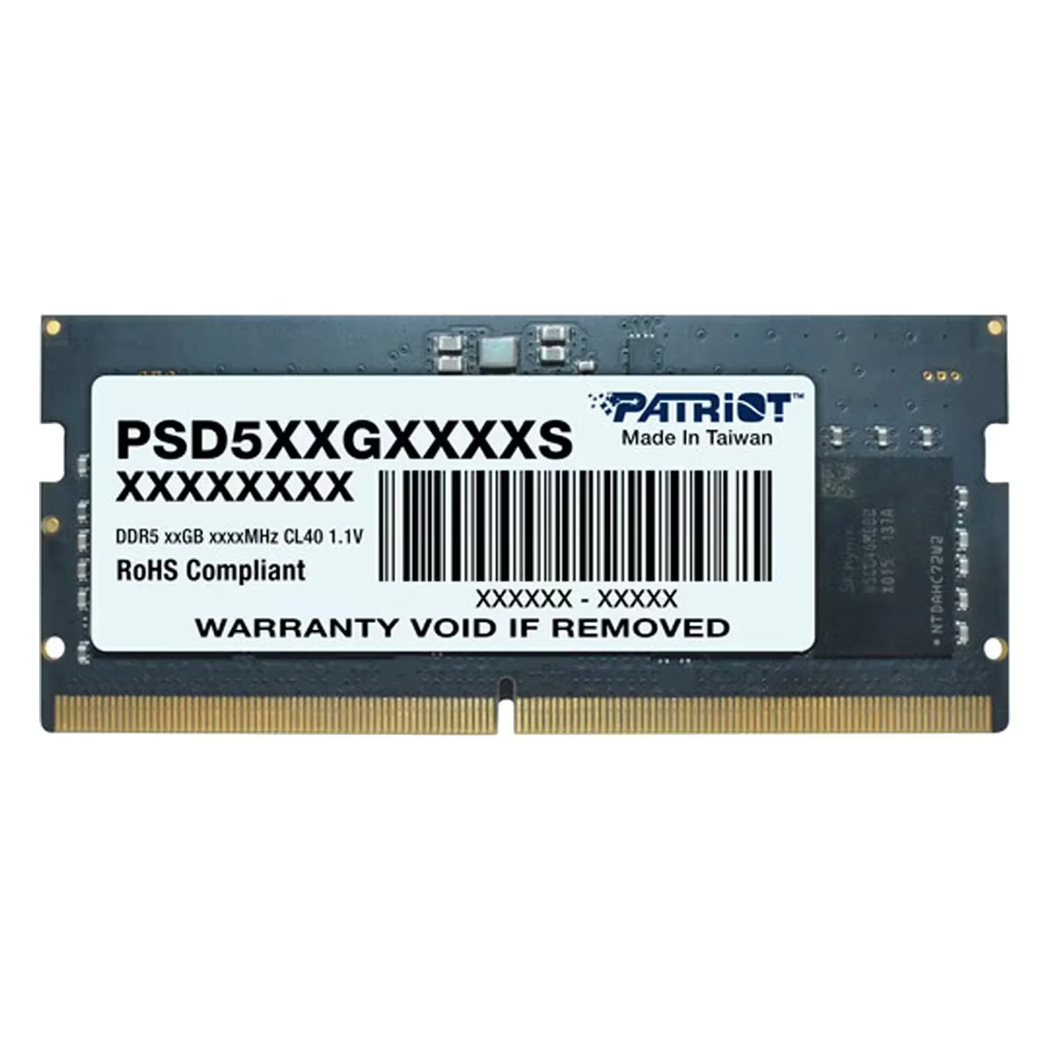 Memória RAM Patriot Signature 32GB DDR5 5600MHz para Notebook - PSD532G56002S