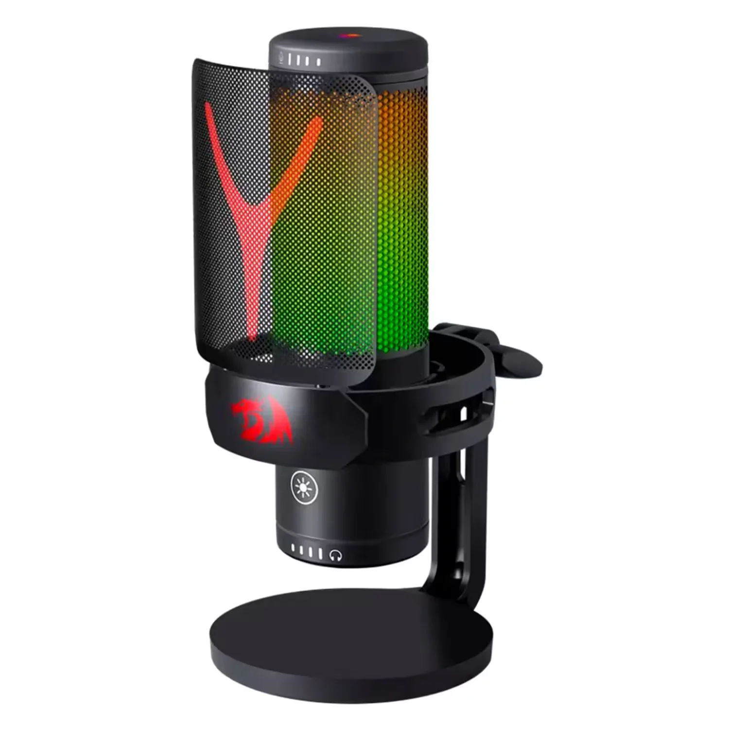 Microfone Condensador Redragon Fenris GM301 20000Hz RGB - Preto