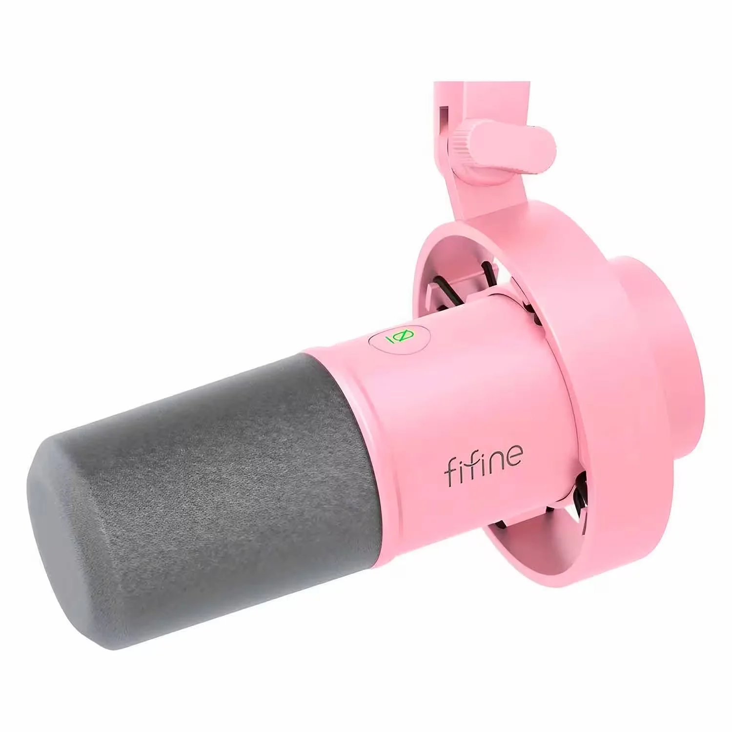 Microfone Dinâmico Fifine K688P Amplitank XLR 48Khz - Rosa