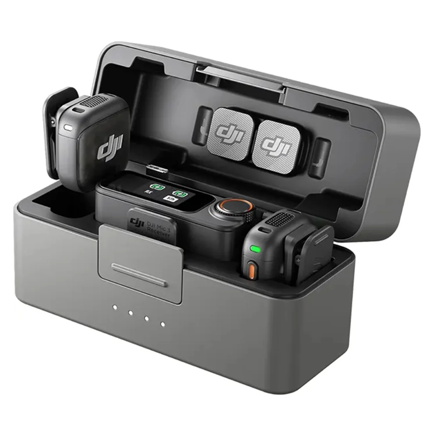 Microfone Lapela DJI Mic 3 Sem Fio + Capa - Preto (2TX + 1RX)