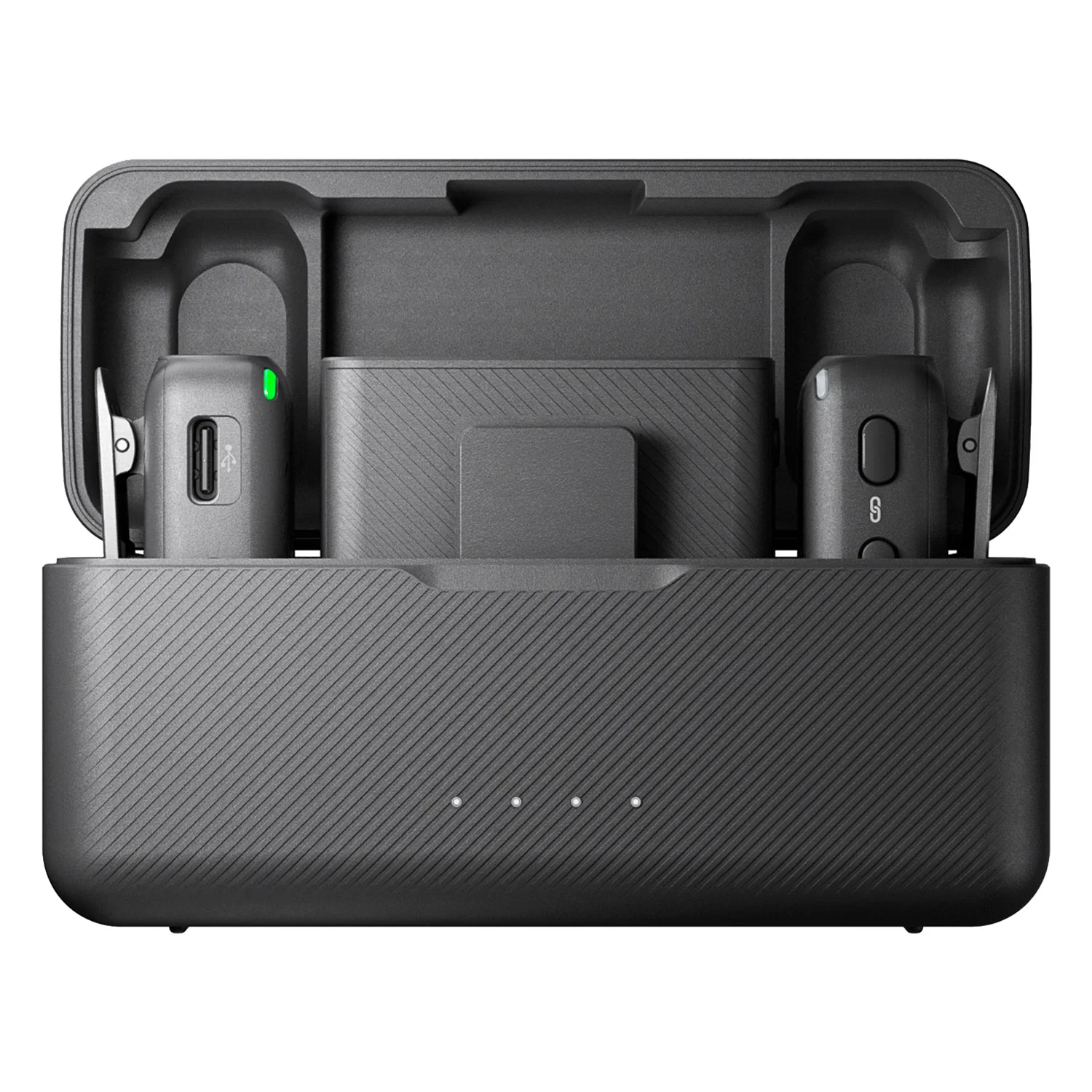 Microfone Lapela DJI Mic Sem Fio para Smartphone - Preto (2 TX + 1 RX + Case)
