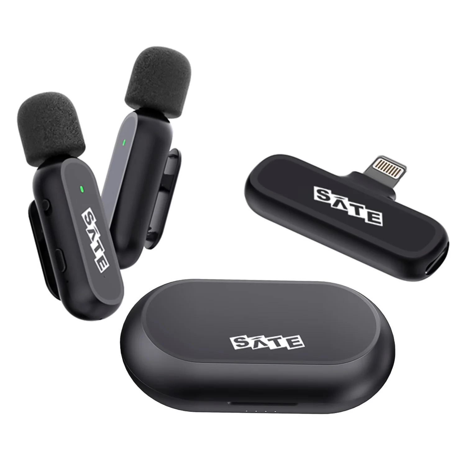 Microfone Lapela Satellite A-MK252 Sem Fio para iOS - 2 Unidades