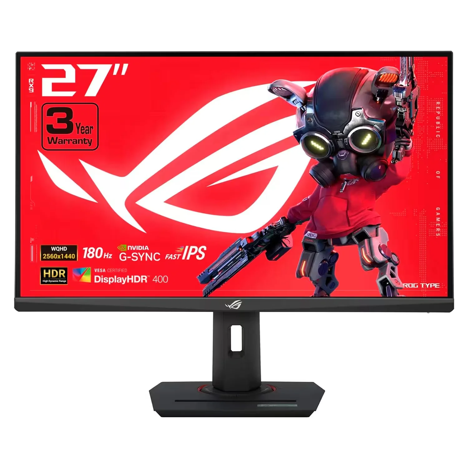 Monitor Asus ROG Strix XG27ACS 27" QHD 180Hz - Preto