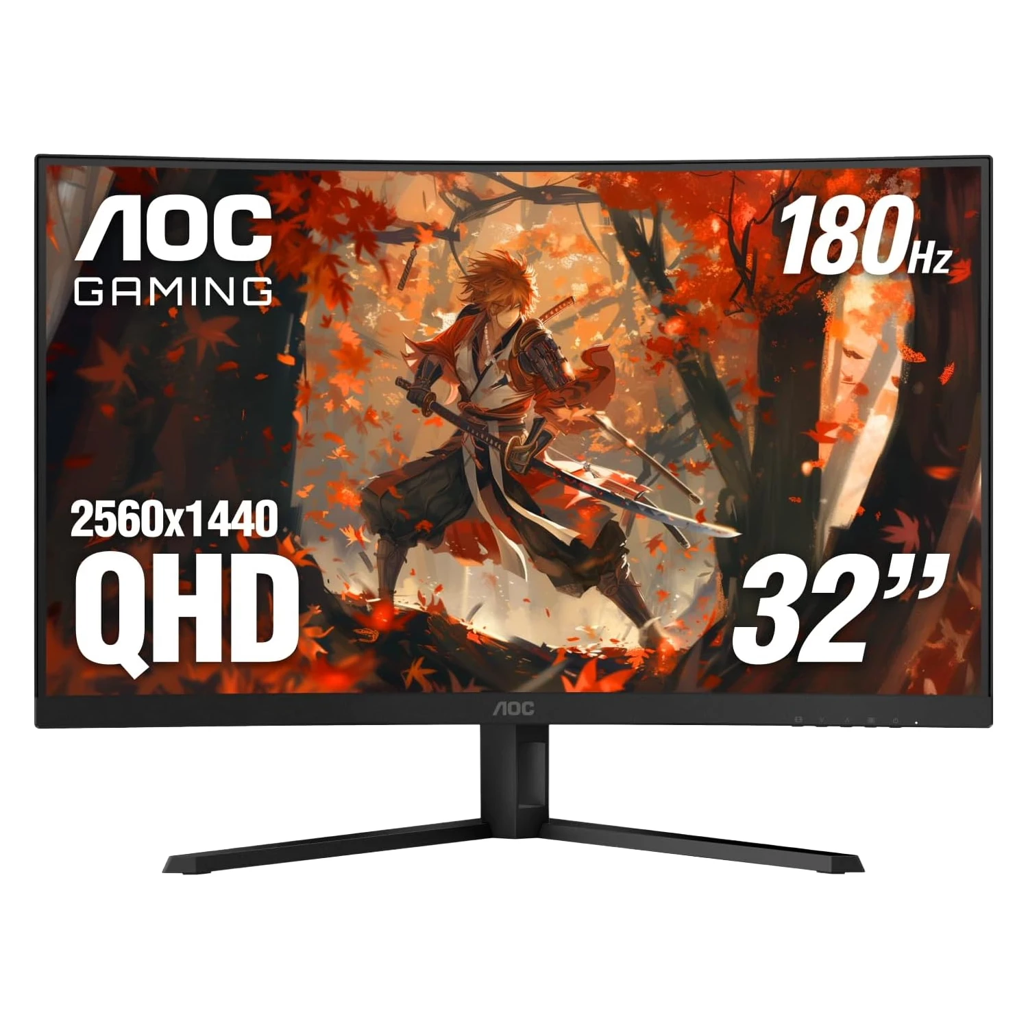 Monitor Gamer AOC CQ32G4VE 31.5" 2K QHD Curvo 180Hz VA - Preto