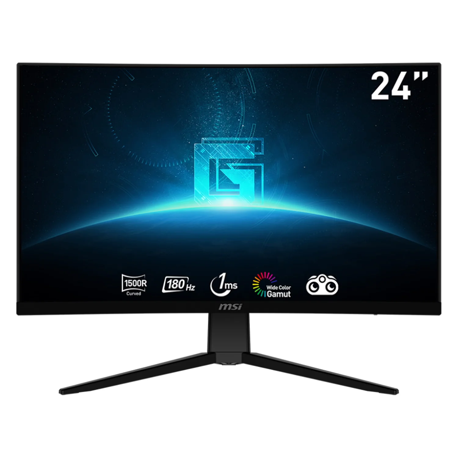 Monitor Gamer MSI G2422C 23.6" Full HD LED Curvo 180Hz HDMI DP - Preto