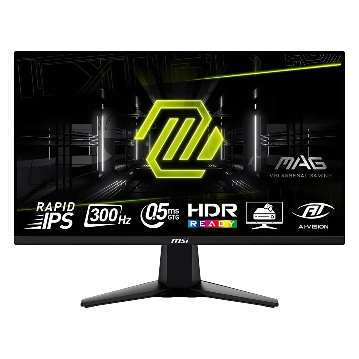 Monitor Gamer MSI MAG 255XF 24.5" Full HD 300Hz IPS - Preto