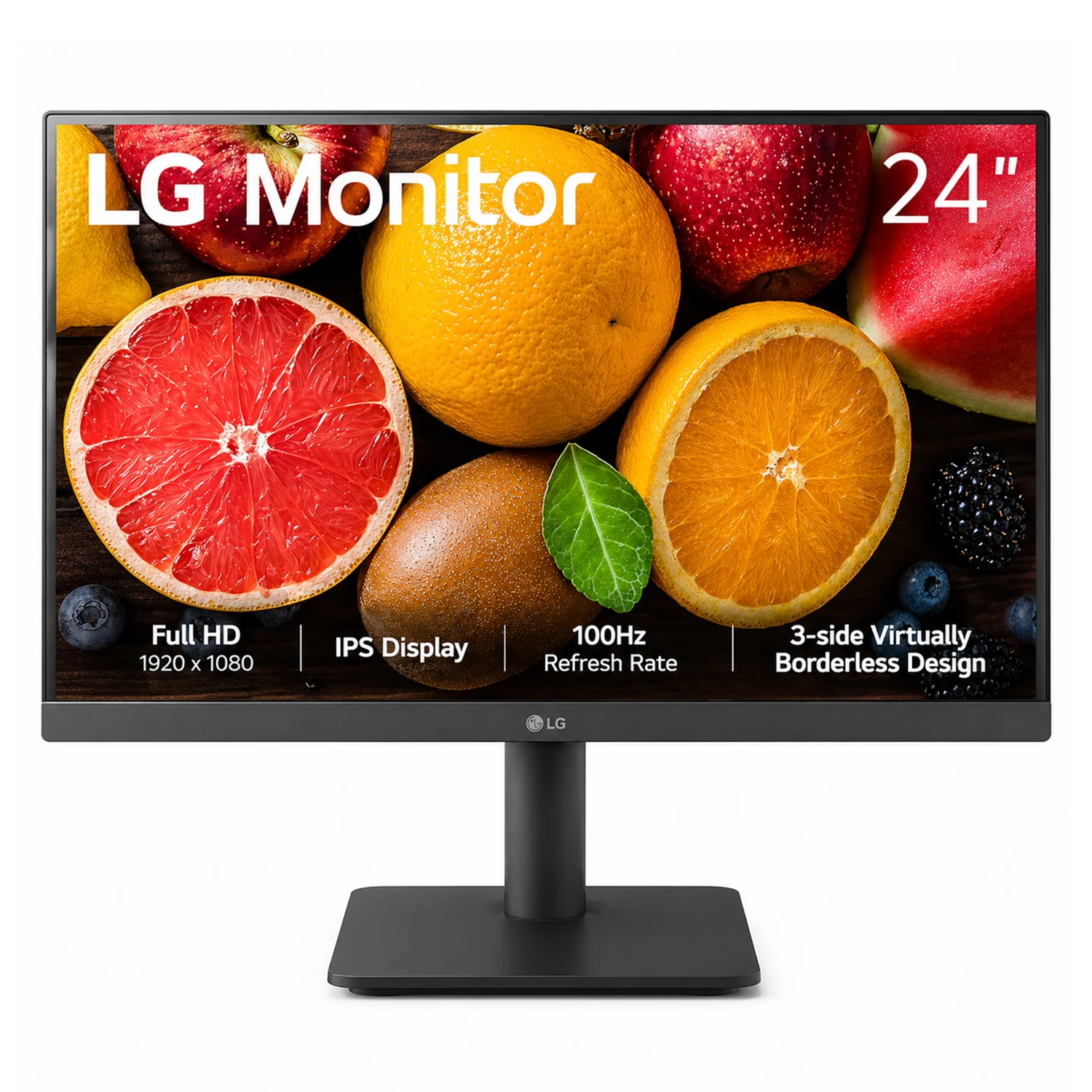 Monitor LG 24MS500-B 24" Full HD 100Hz HDMI VGA - Preto