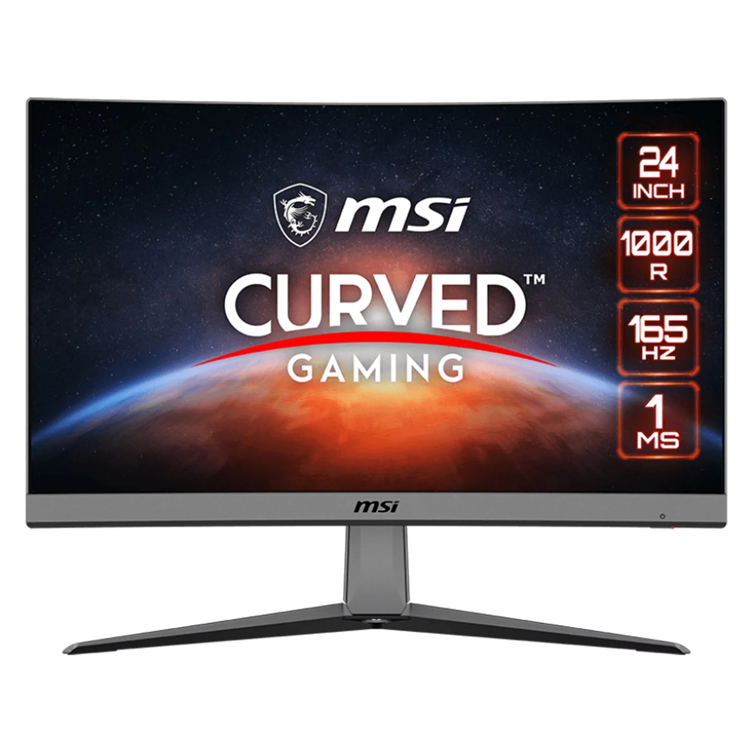 Monitor MSI MAG 242C 24" Curvo 180Hz HDMI DP - Preto