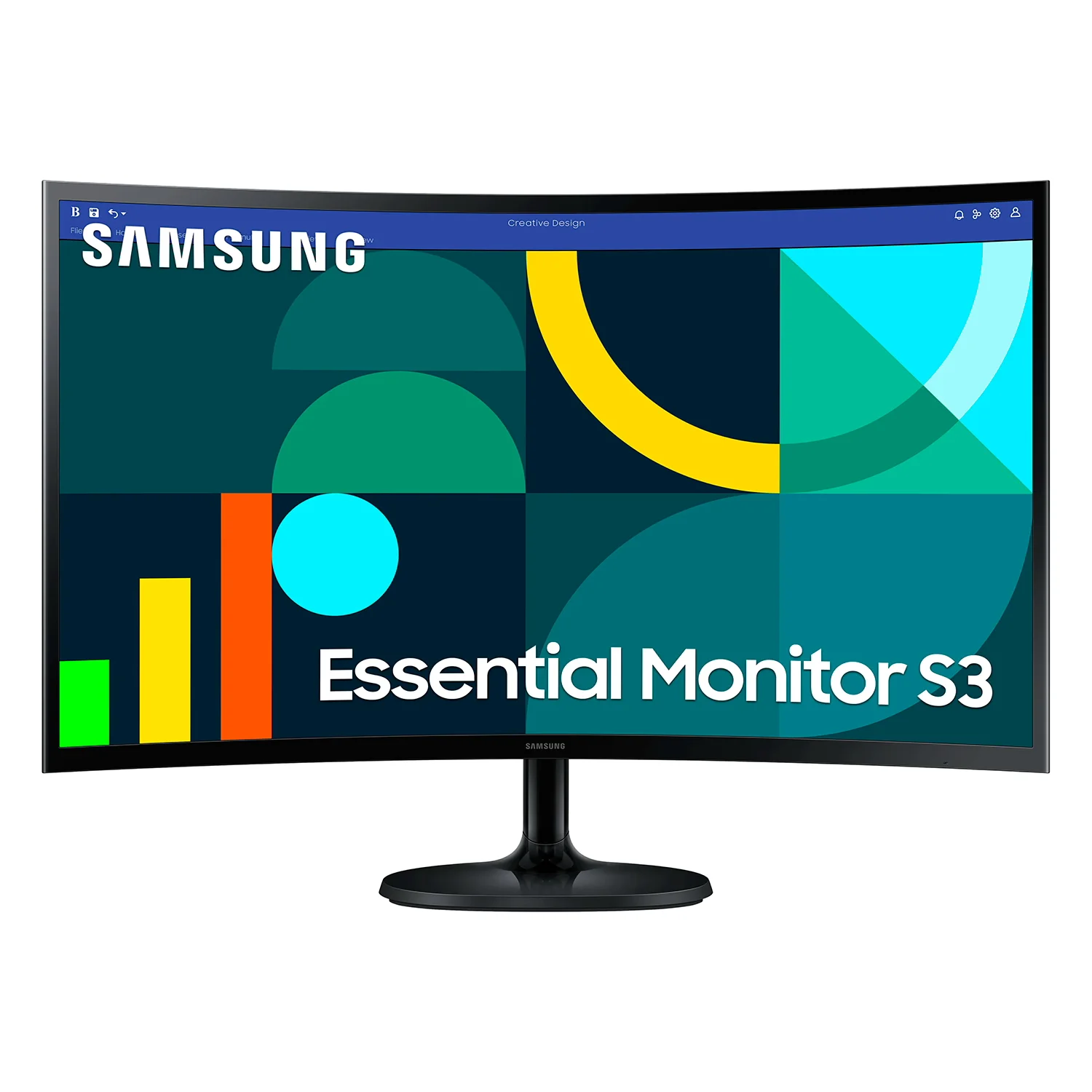 Monitor Samsung LS24D366GAN 24" Full HD Curvo 100Hz HDMI - Preto