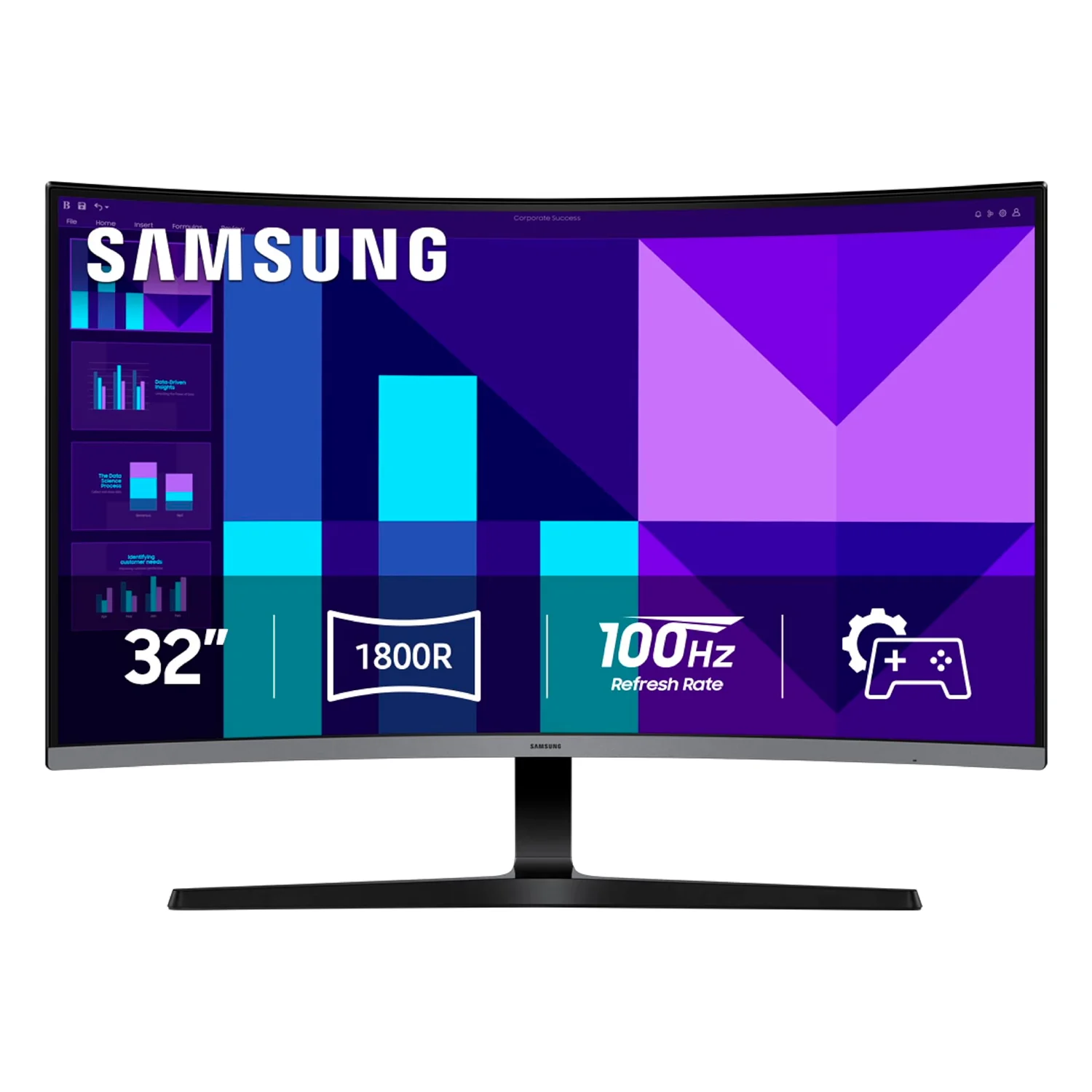 Monitor Samsung LS32D396GANXZA 32" Full HD Curved HDMI - Preto