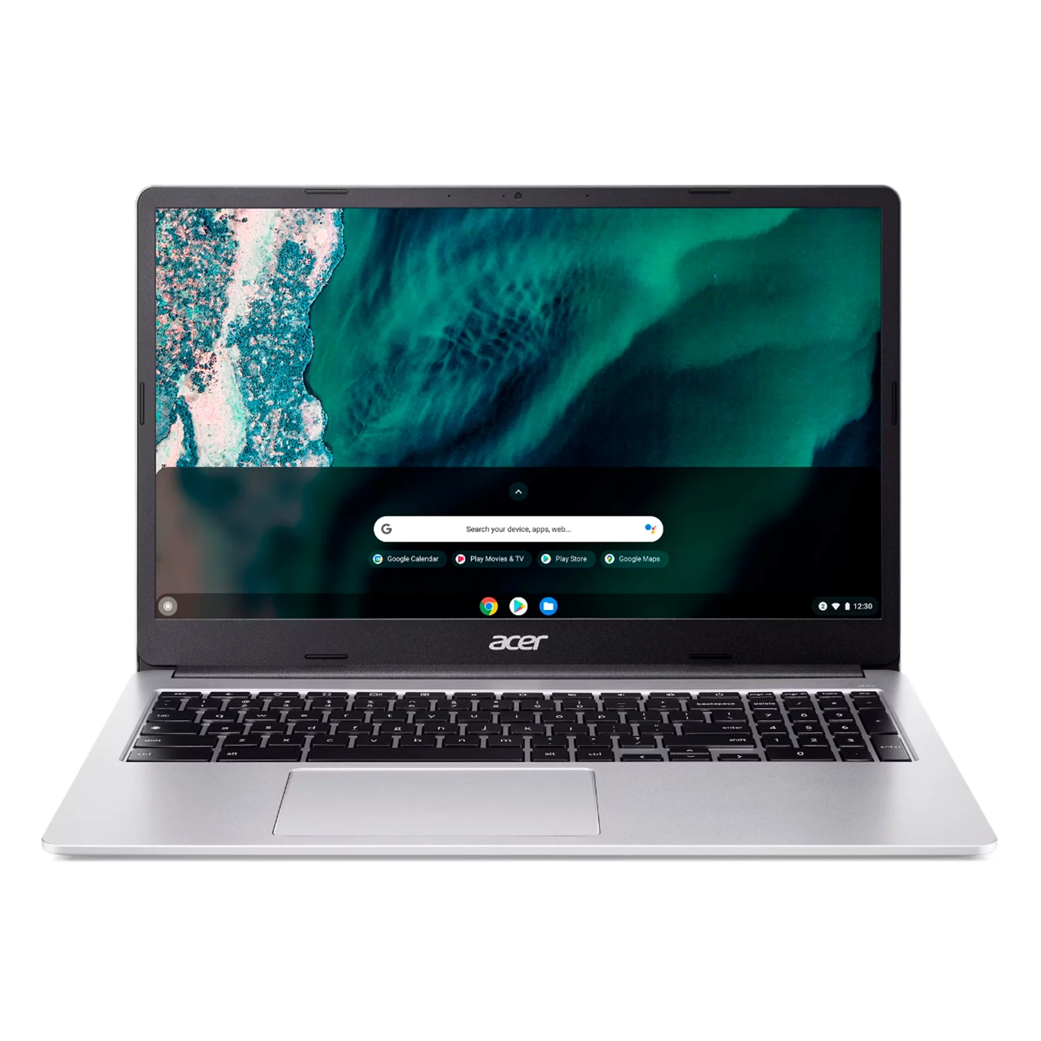 Notebook Acer Chromebook 315 Intel Celeron N6000 4GB RAM 128GB eMMC Tela 15.6" Full HD ChromeOS Inglês Prata - CB315-4H-P8FZ