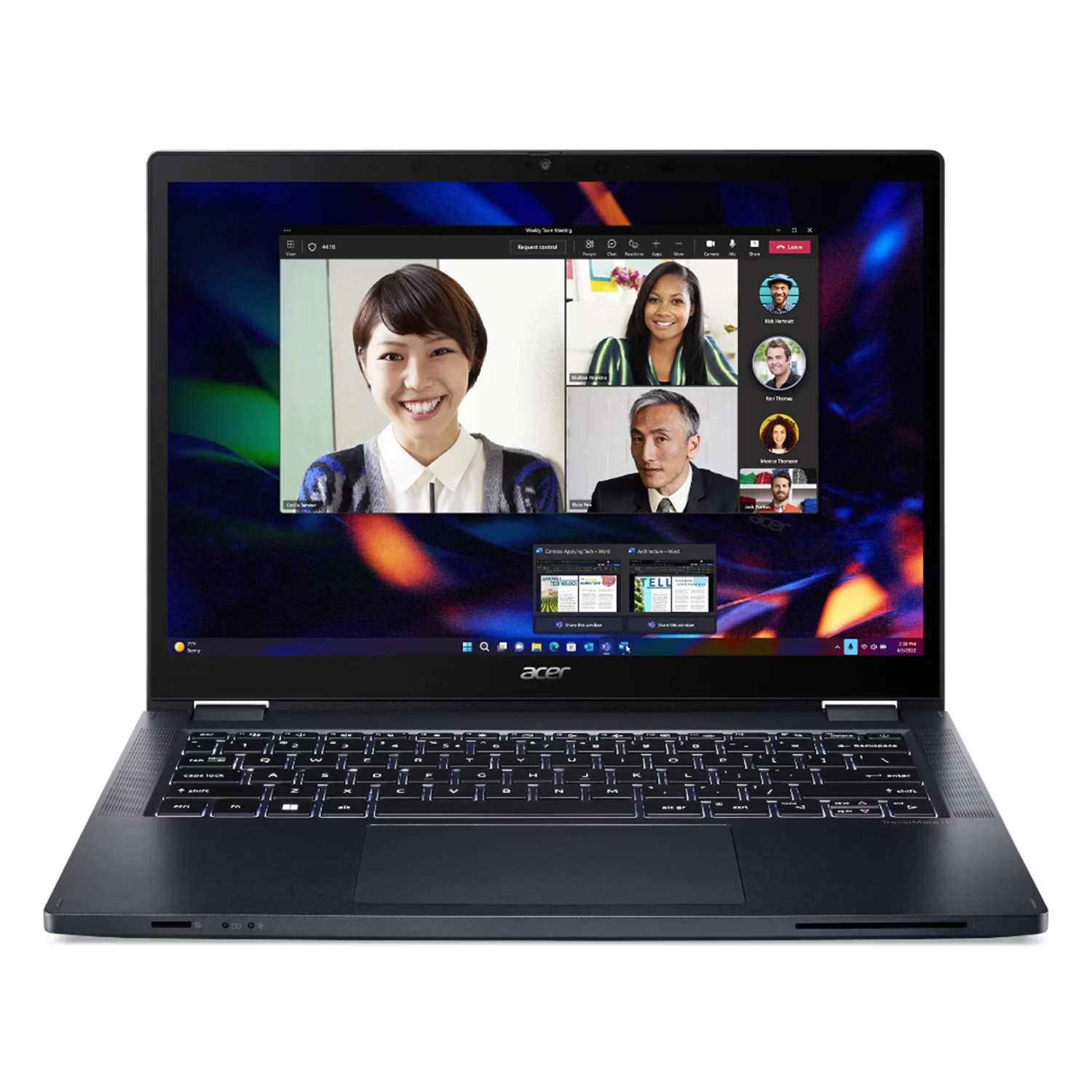 Notebook Acer TravelMate P4 Spin 14 Intel Core i5-1335U 16GB RAM 512GB SSD Tela 14" WUXGA Touch Windows 11 Azul - TMP414RN53555Z