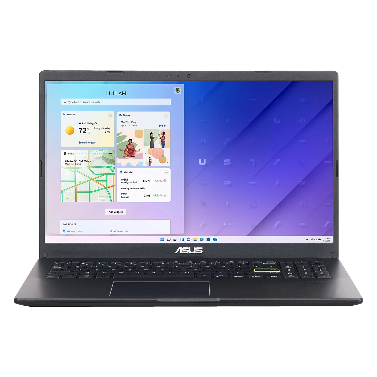 Notebook Asus Vivobook Go 15 E510KA-BQ1202W 15.6" Intel Core Celeron N4500 128GB EMMC 4GB RAM - Preto