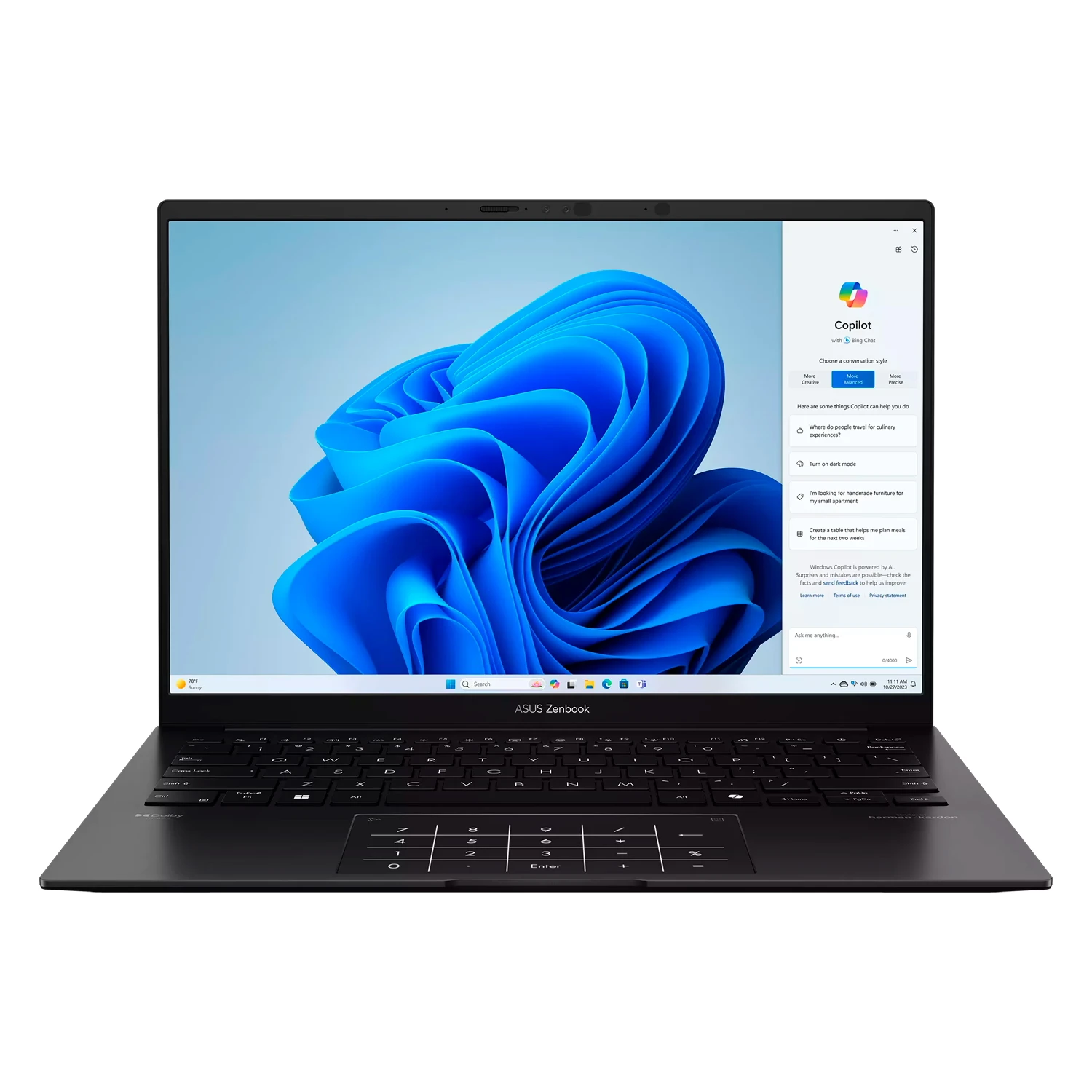 Notebook Asus Zenbook 14 OLED AMD Ryzen 7-8840HS 16GB RAM 512GB SSD Tela 14" WUXGA Touch Windows 11 Inglês Preto - UM3406HA-WS74T