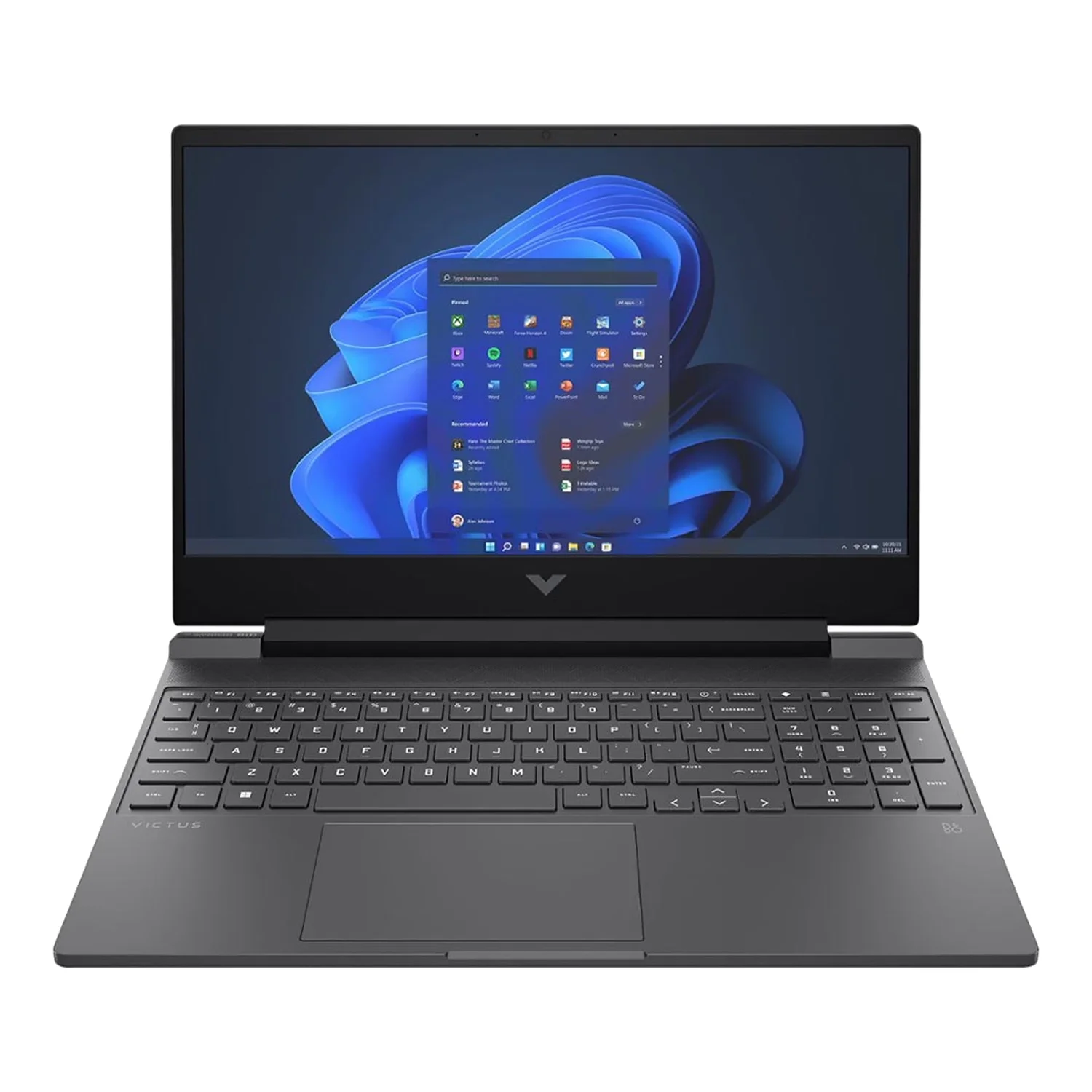 Notebook Gamer HP Victus 15-FA1029NR 15.6" Intel Core i5-12450H 512GB SSD 8GB RAM NVIDIA GeForce RTX 2050 - Cinza