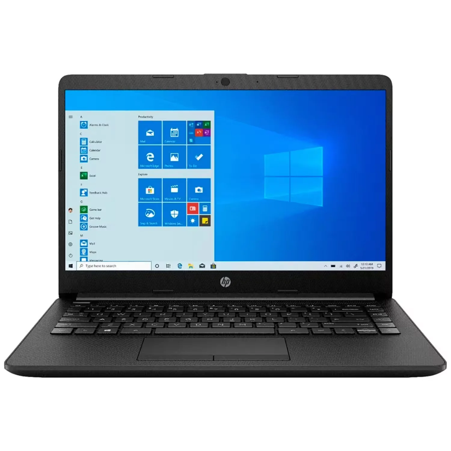 Notebook HP 14-DK1013DX 14" AMD Athlon Silver 3050U 128GB SSD 4GB RAM - Preto