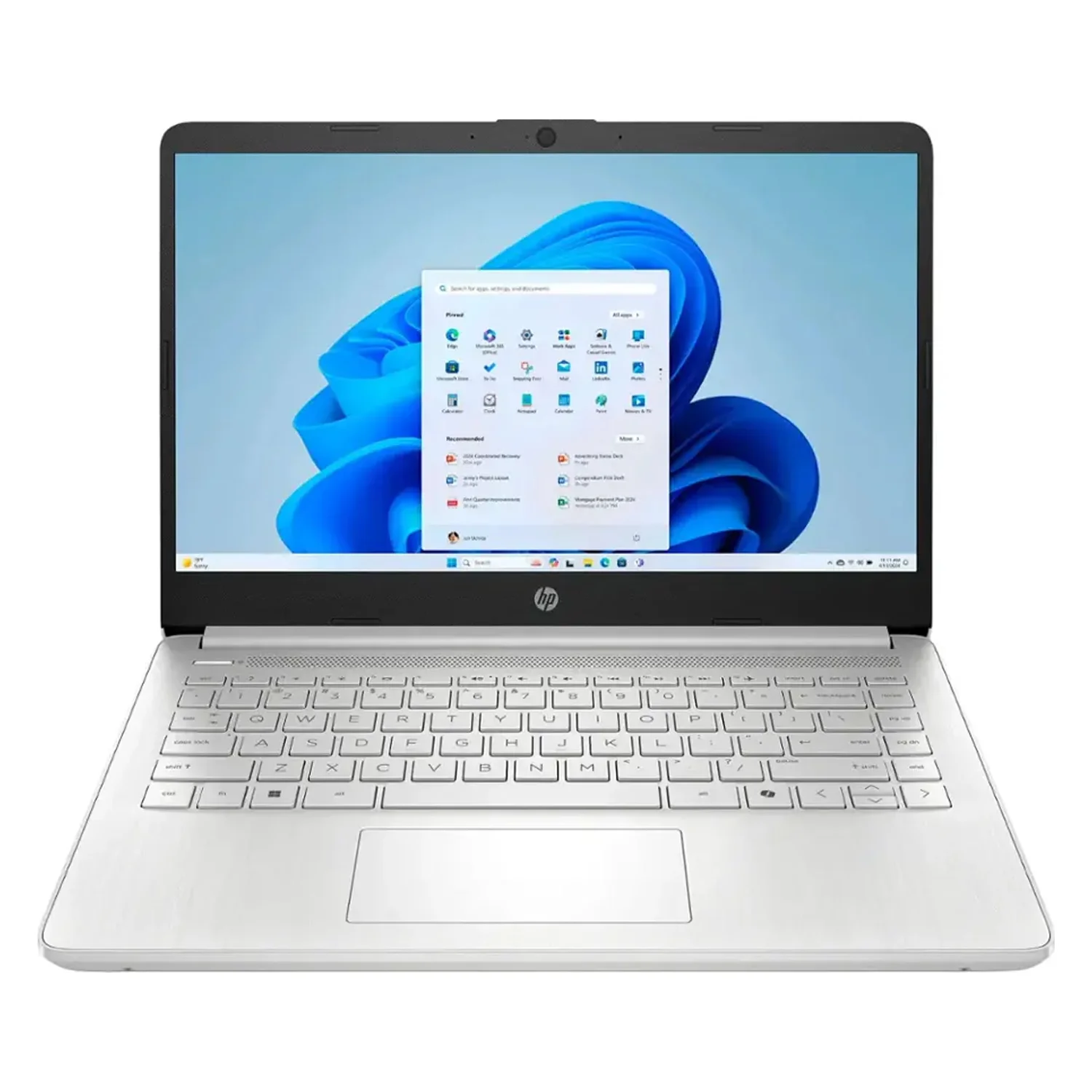 Notebook HP 14-DQ6011DX 14" Intel N150 128GB 4GB RAM - Prata