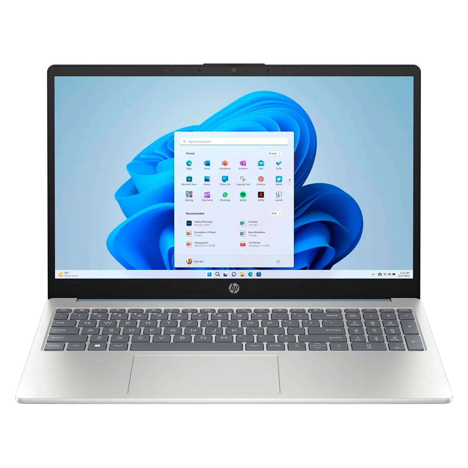 Notebook HP 15-FD0055TG 15.6" Intel Core i3-N305 256GB 8GB RAM - Prata