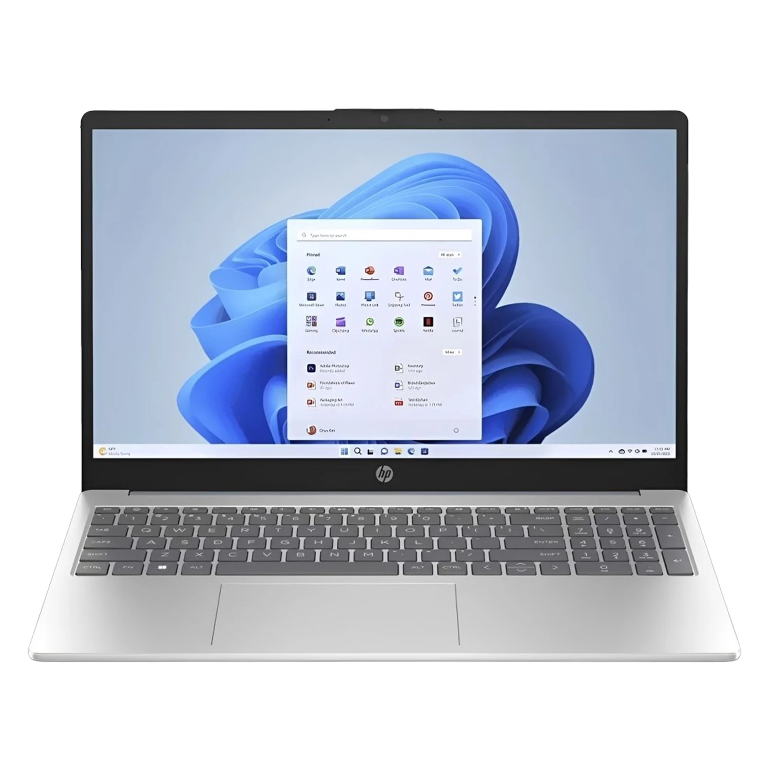 Notebook HP AMD Ryzen 5-7520U 8GB RAM 1TB SSD Tela 15.6" Full HD Touch Windows 11 Inglês Prata - 15-FC0025WM