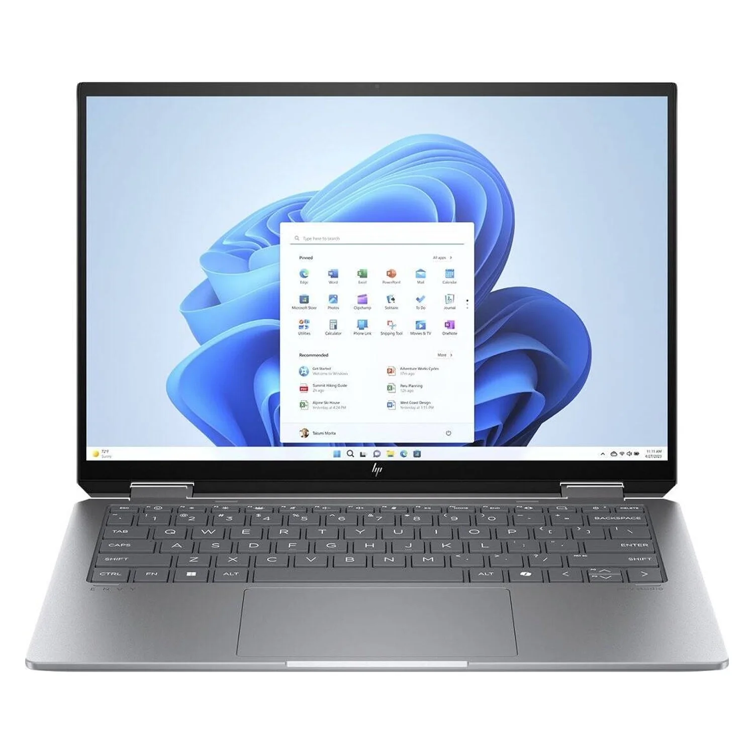 Notebook HP Envy 14-FC0023DX 14" Intel Core Ultra 7-155U 1TB SSD 16GB RAM - Prata