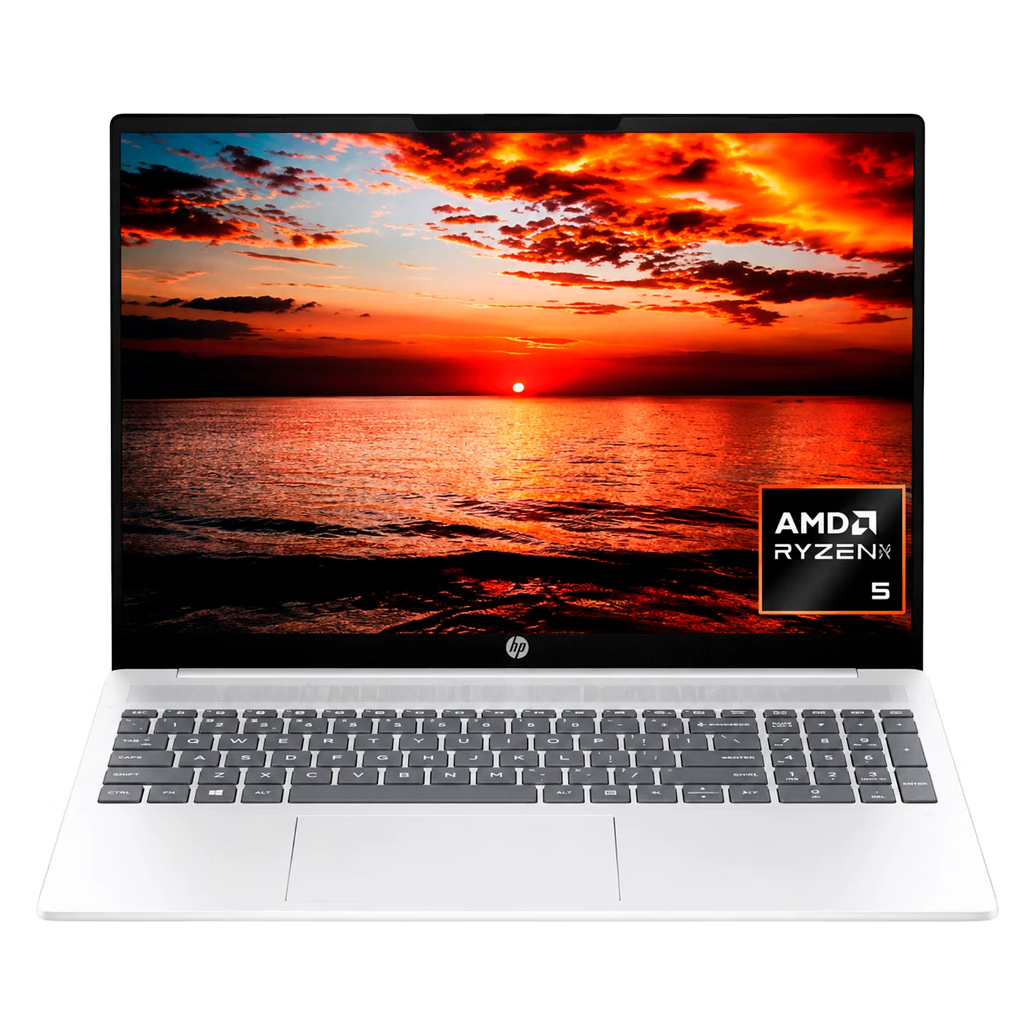 Notebook HP OmniBook 5 AI AMD Ryzen 5-340 16GB RAM 512GB SSD Tela 16" WUXGA Windows 11 Inglês Prata - 16-AG1000NR