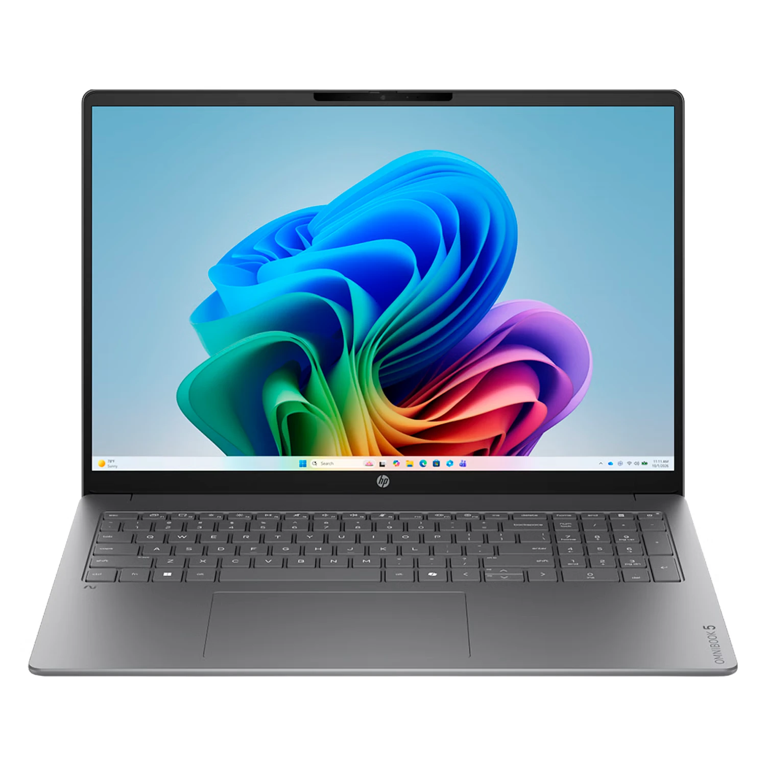 Notebook HP OmniBook 5 AI Intel Core Ultra 7-255H 24GB RAM 1TB SSD Tela 16" Touch Windows 11 Prata - 16-CD0075CL