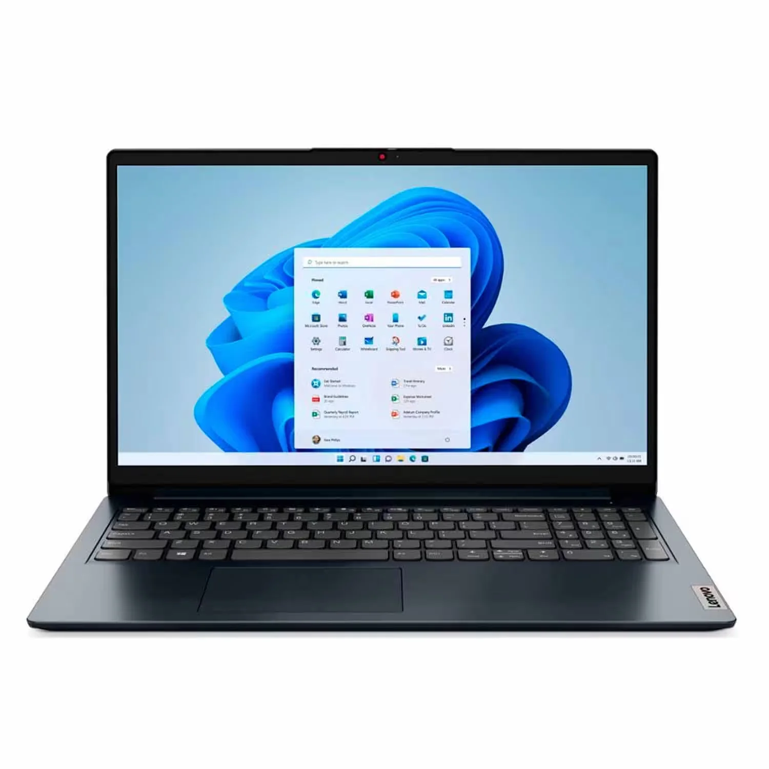 Notebook Lenovo Ideapad 1 82QD00HMUS 15.6" Intel Core i5-1235U 512GB SSD 8GB RAM - Azul