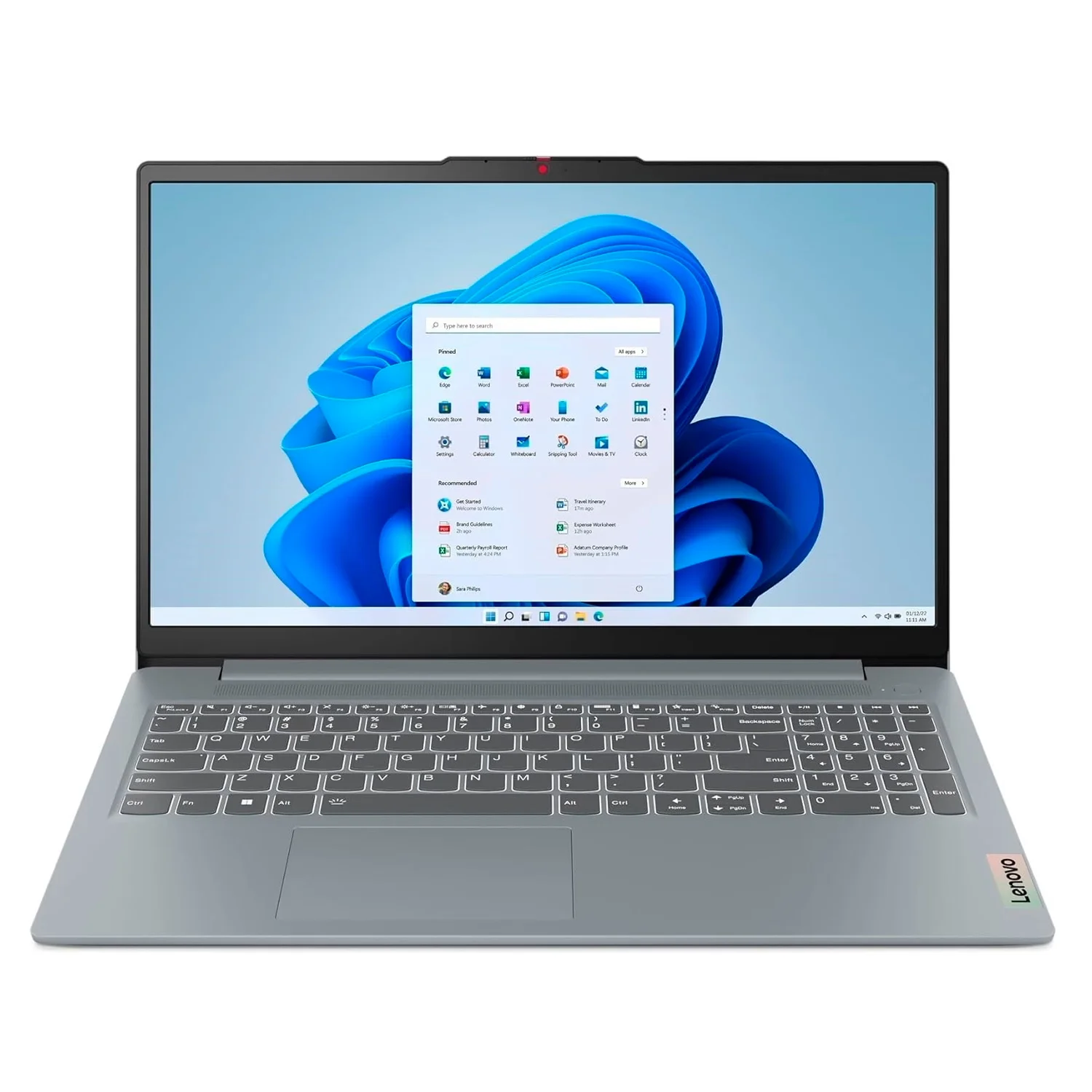 Notebook Lenovo Ideapad Slim 83ER00JSLM 15.6" Intel Core i5-12450H 512GB SSD 16GB RAM Espanhol - Cinza