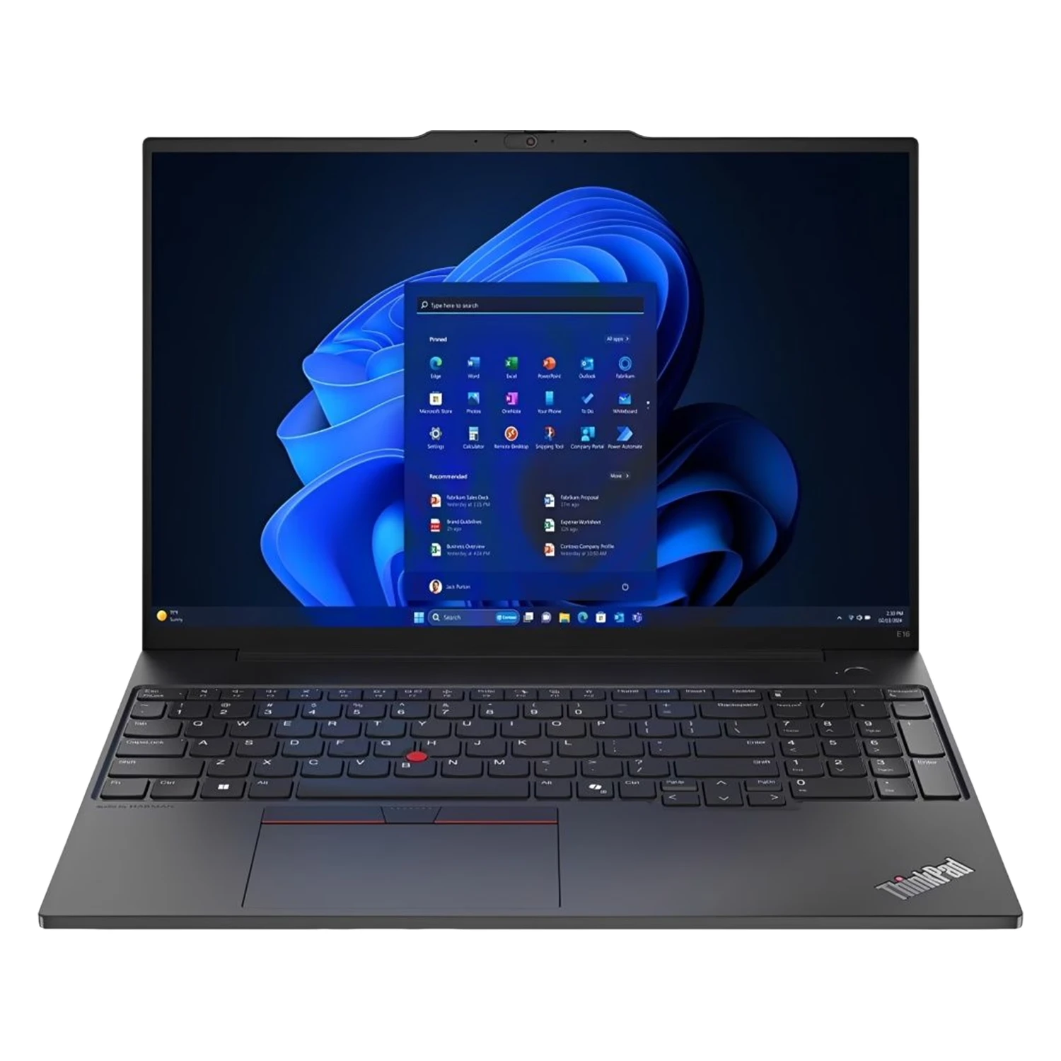 Notebook Lenovo ThinkPad E16 Intel Core Ultra 7 155U 16GB RAM 512GB SSD Tela 16” WUXGA Touch Windows 11 Inglês Preto - 21MAS1XD00