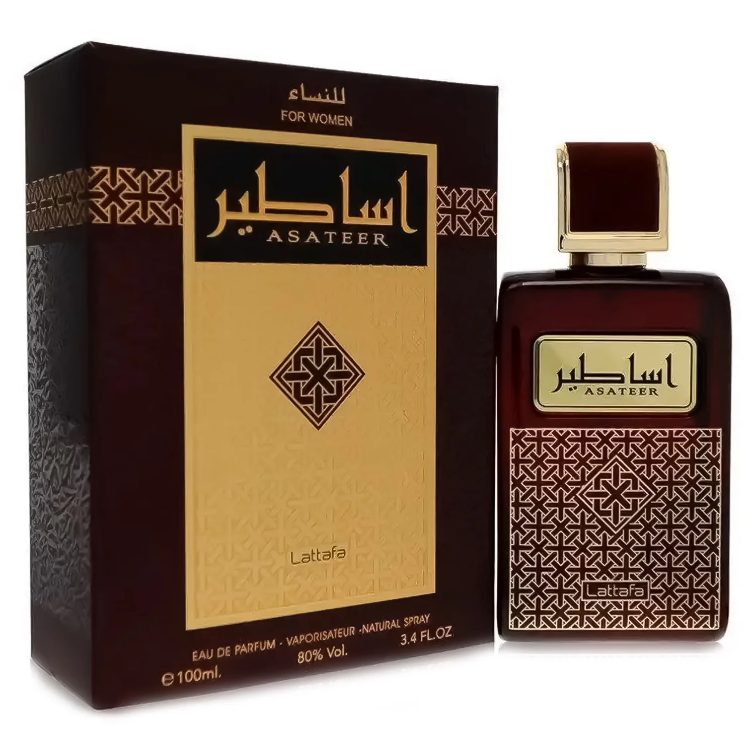 Perfume Lattafa Asateer Eau De Parfum Feminino 100ml